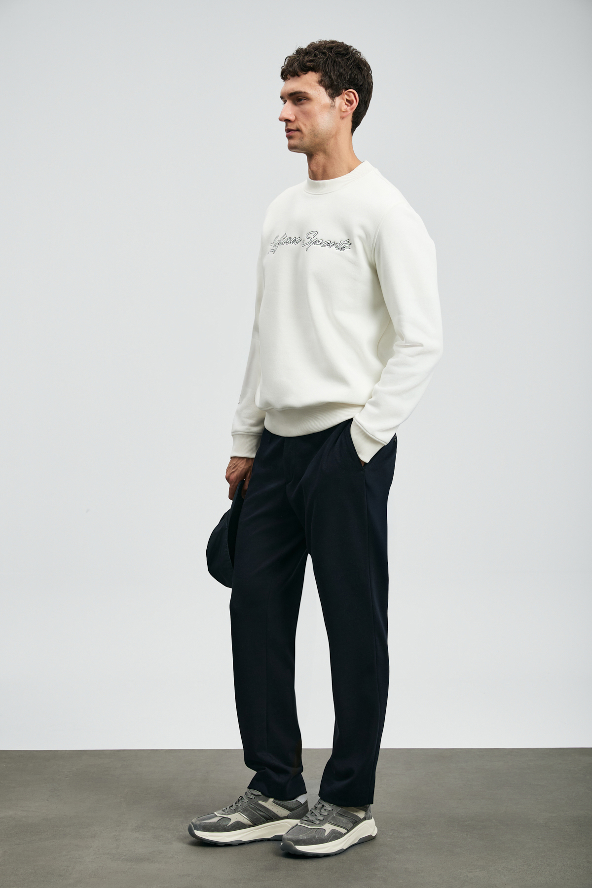 Loved Erkek Sweatshirt Kırık Beyaz — سفید 112030170 — تصویر 2 از 6