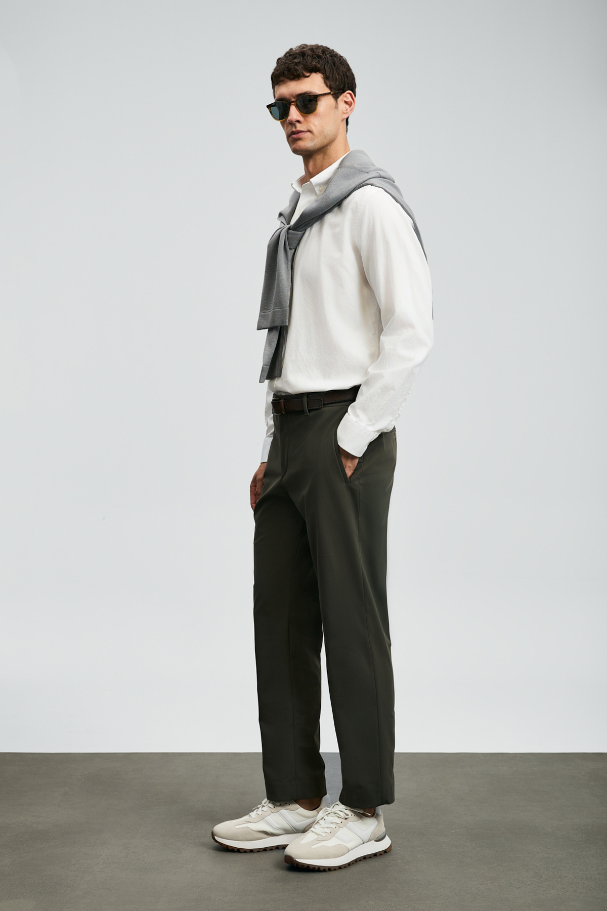 Daren Smart Erkek Chino Pantolon Slim Fit Haki — خاکی KCMN-AST10094 — تصویر 2 از 5