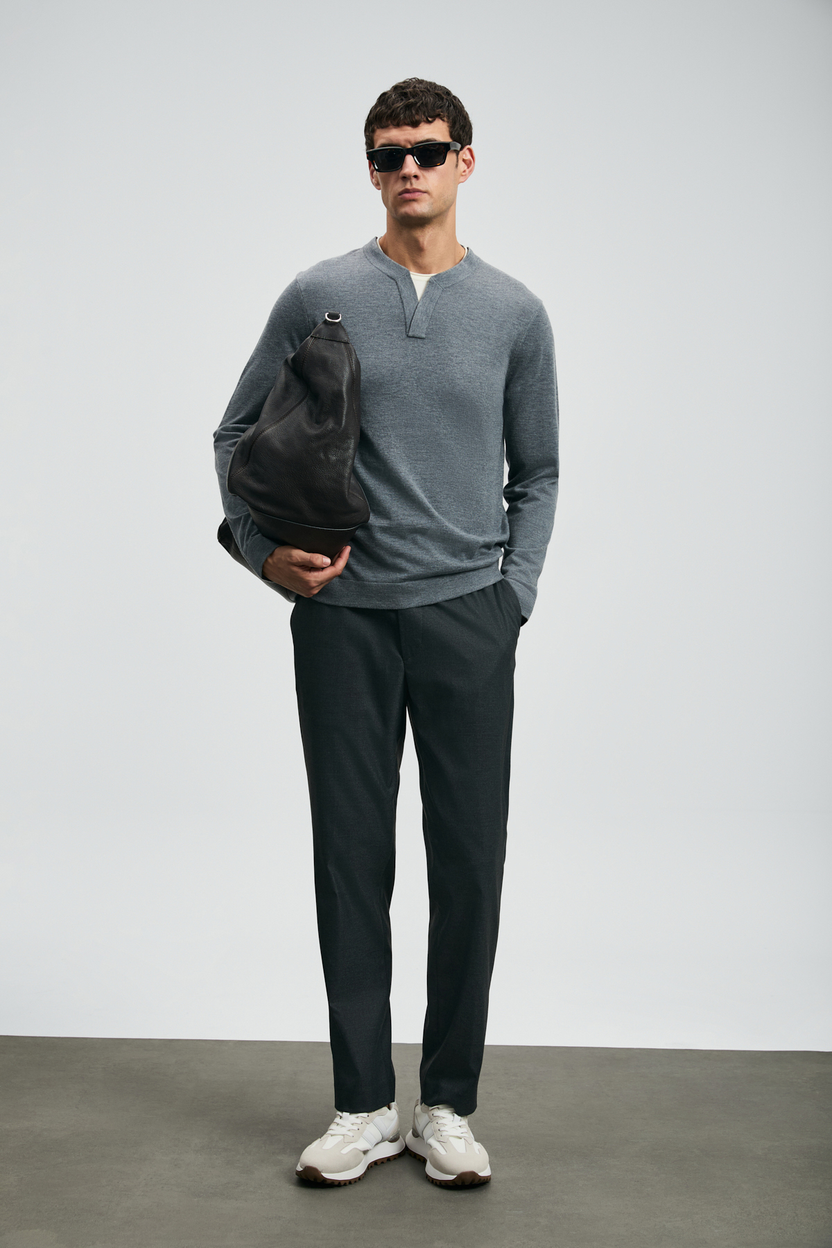 Lufian Amber Smart Erkek Chino Pantolon Slim Fit Antrasit — خاکستری 112190332