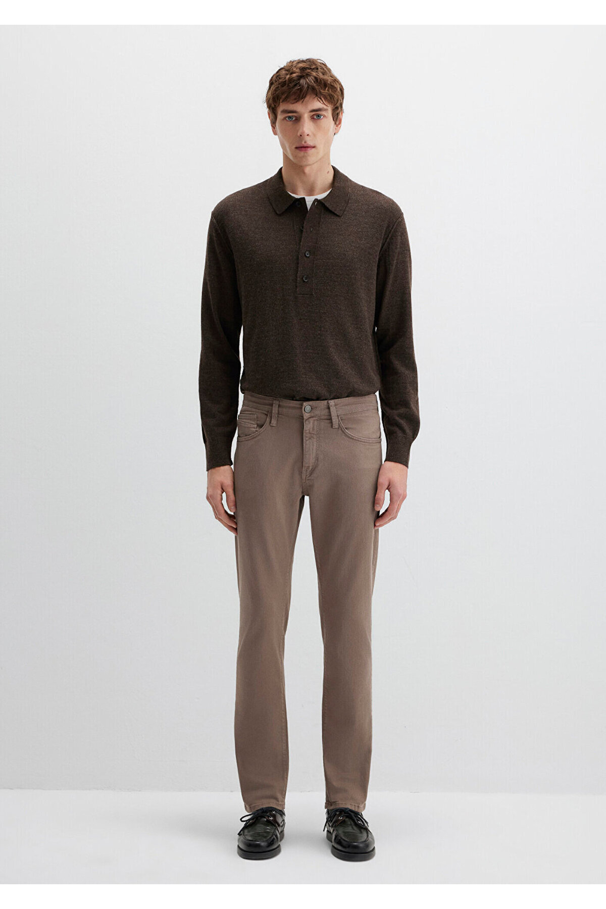 Marcus Brown Comfort Gabardine Trousers 0035189452 — قهوه‌ای 00351-P — تصویر 3 از 8