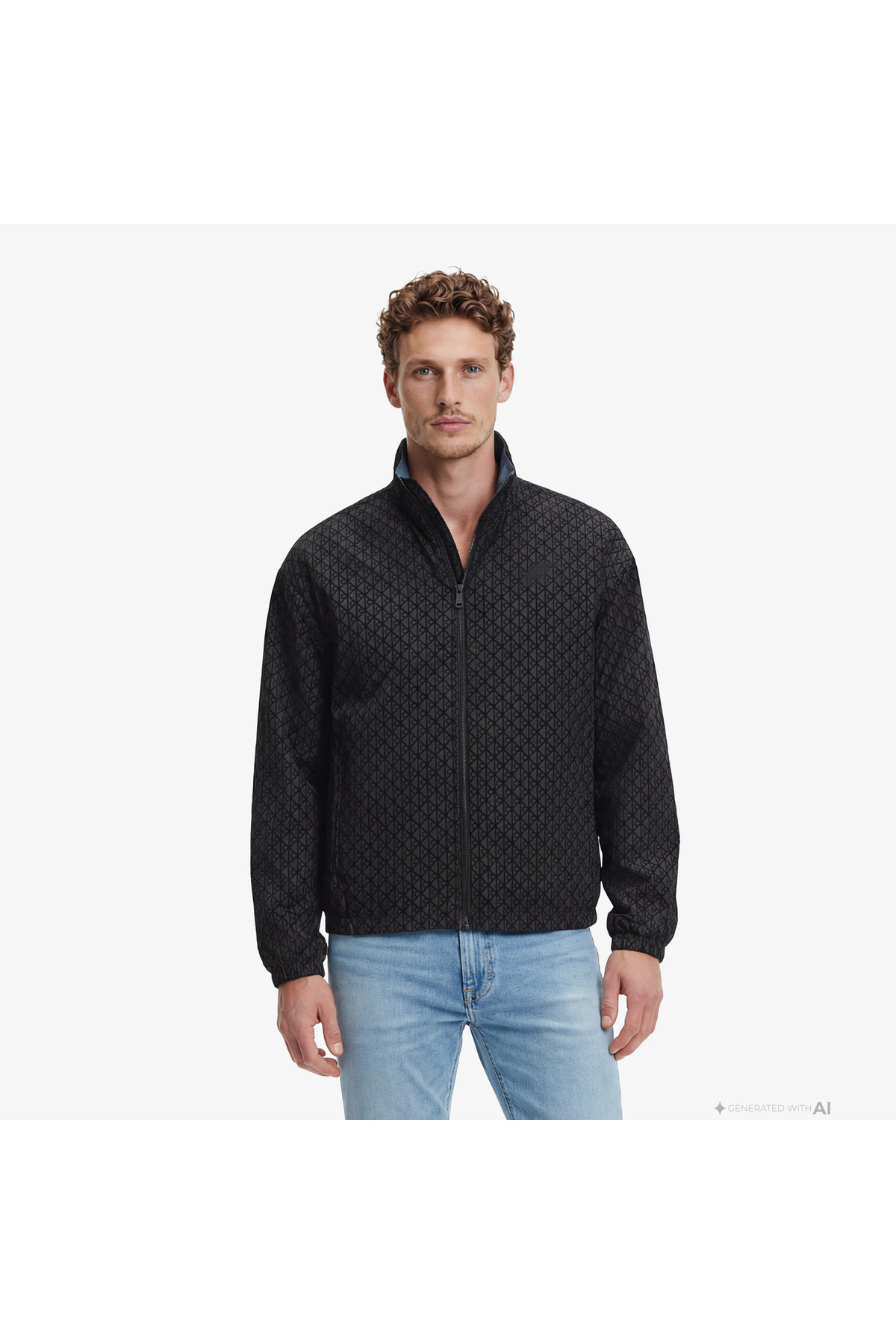 Nylon Unfilled Reversible Erkek Siyah Ceket — مشکی LV14RE522G — تصویر 5 از 6