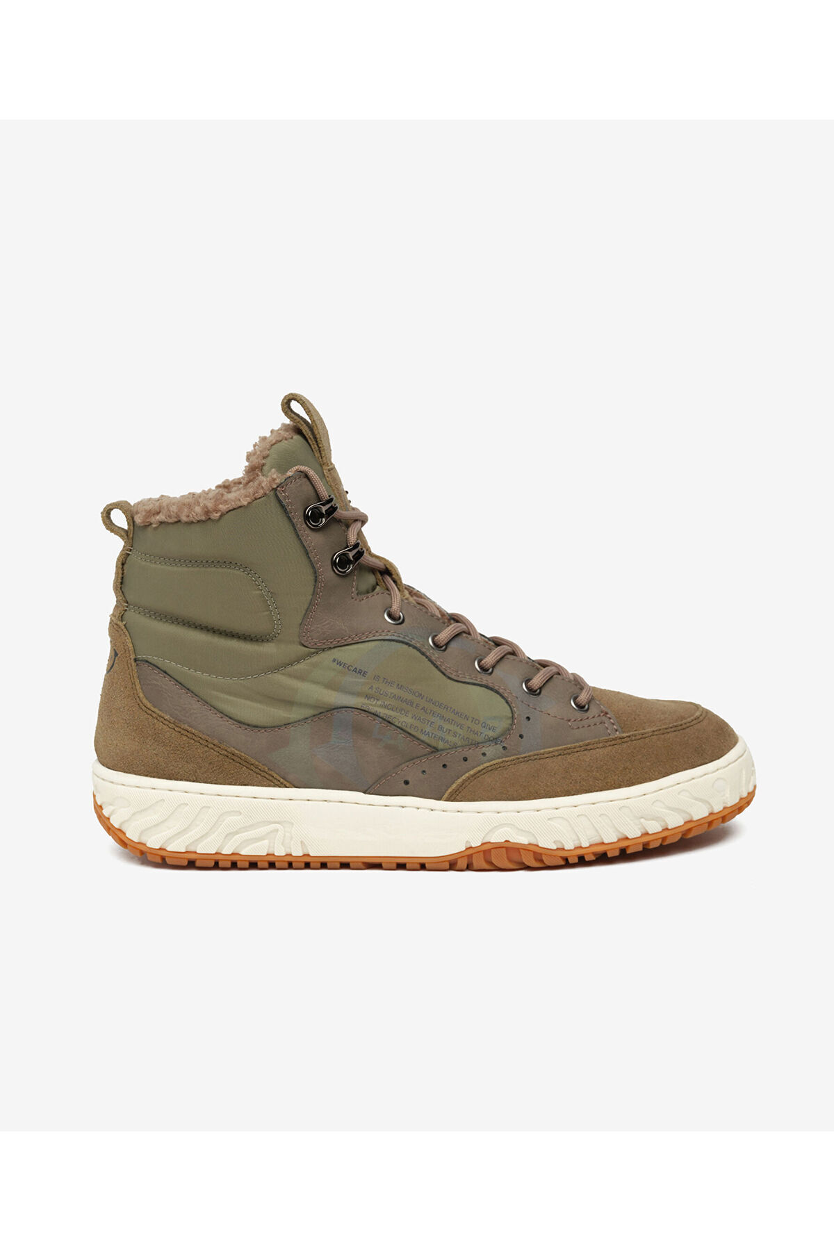 Erkek Kamuflaj Hakiki Deri Sneaker Bot 6K1CB20362