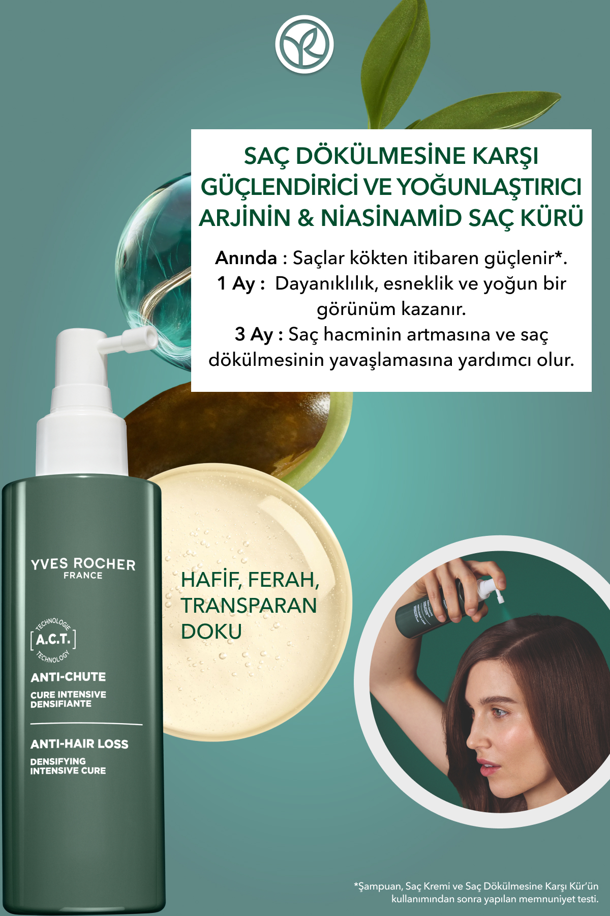Güçlendirici Yoğunlaştırıcı Arjinin Niasinamid Kür-Saç Dökülmesine Karşı/Anti-Chute-Vegan-195ml — 63158 — تصویر 2 از 7