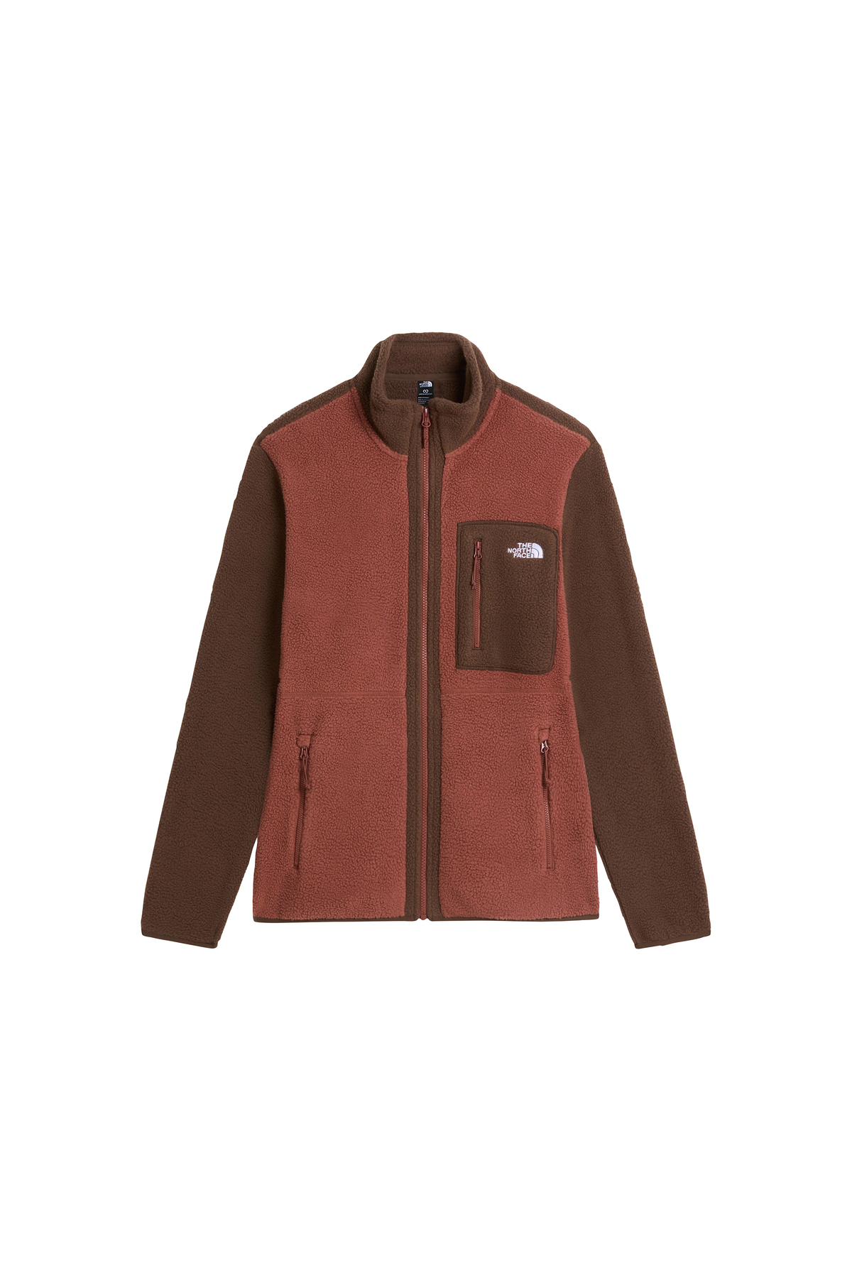 M YUMIORI FULL ZIP Erkek Outdoor Polar Ceket NF0A883RTF01 Kahverengi — رنگارنگ KS-TNF2627 — تصویر 3 از 6
