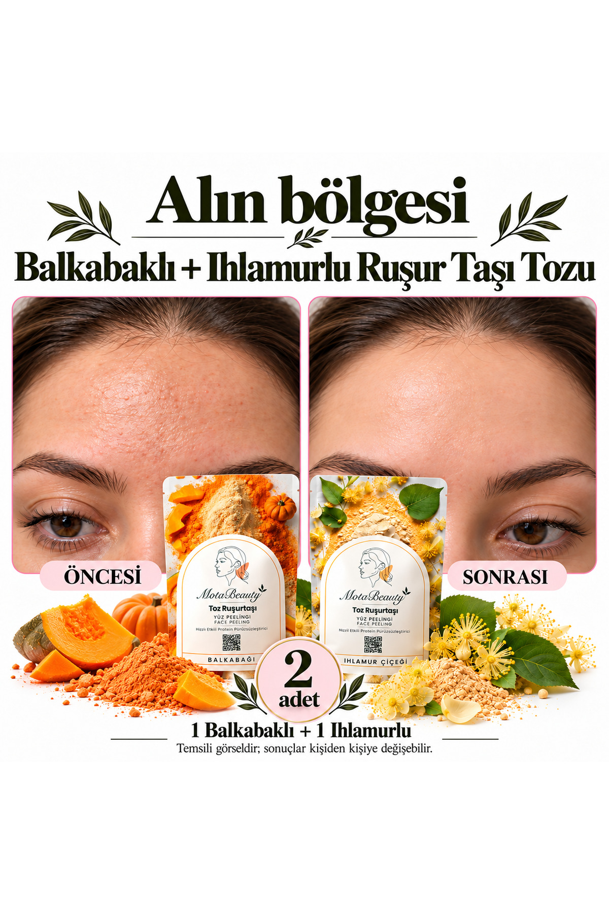 پودر سنگ روسور (سفیداب ایرانی) لایه بردار طبیعی صورت - بسته ۲ عددی (کدو حلوایی، نمدار) - روشن کننده پوست، از بین برنده پوست مرده، ضد جوش سرسیاه — MOTA-RUSUR-TOZ-BALIHL — تصویر 6 از 8