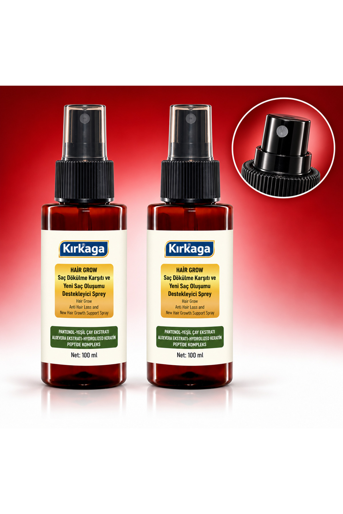 KIRKAGA TOPRAKDAN SOFRAYA Hair Grow Saç Bakım Spreyi 2 x 100 ml — Ka1478