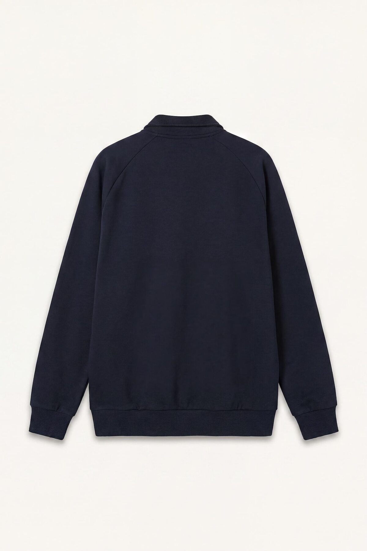 Pamuklu Boxy Fit Dik Yaka Slogan Baskılı Sweatshirt F8658AX26SP — سرمه‌ای — تصویر 7 از 7