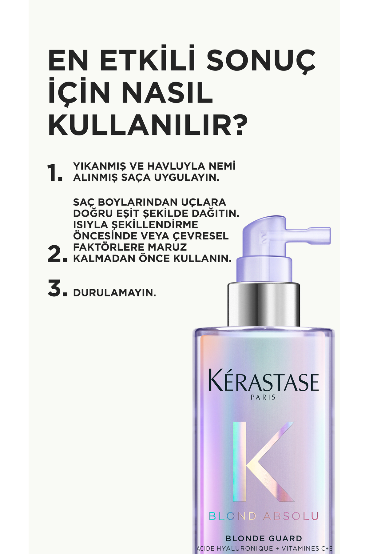 Blond Absolu Blonde Guard Sarı Saçlar Için Koruyucu Nemlendirici Bakım Spreyi 190ml — E4585800 — تصویر 8 از 8