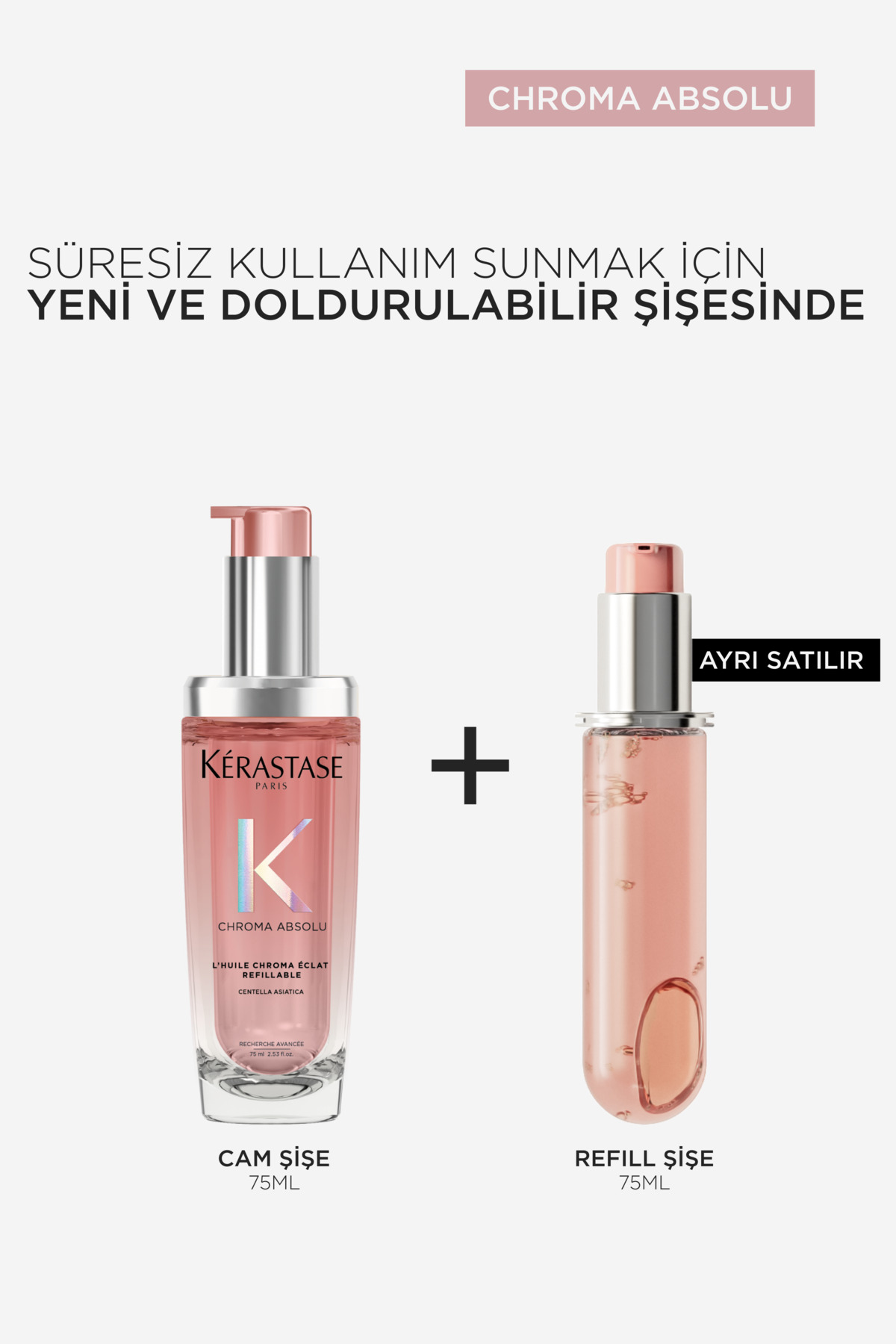 Chroma Absolu L'huile Chroma Eclat Boyalı Saçlar Için Bakım Yağı 75ml — E4182600 — تصویر 5 از 8