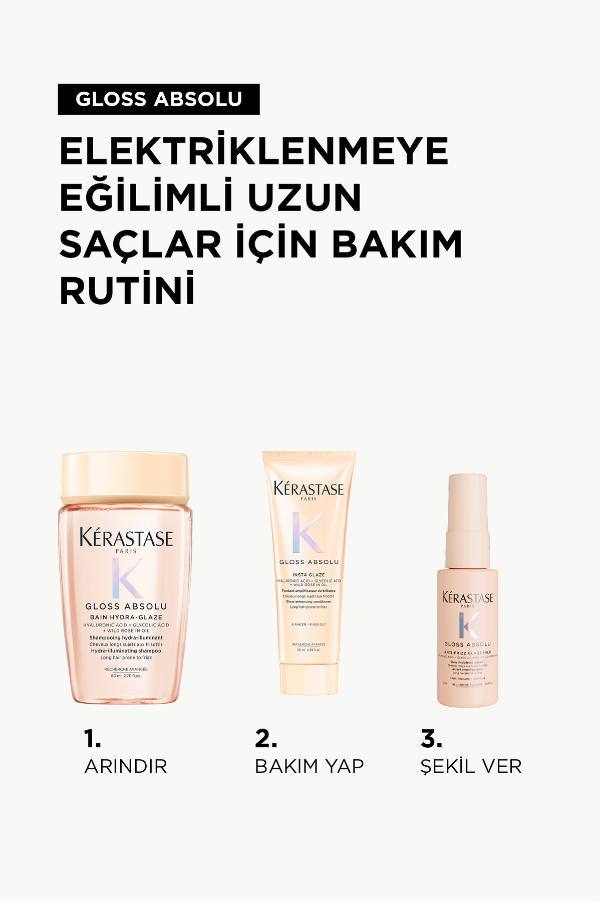 Gloss Absolu Elektriklenmeye Eğilimli Saçlar Için Çok Amaçlı Bakım Sütü Spreyi 45 ml — E4399000 — تصویر 8 از 8