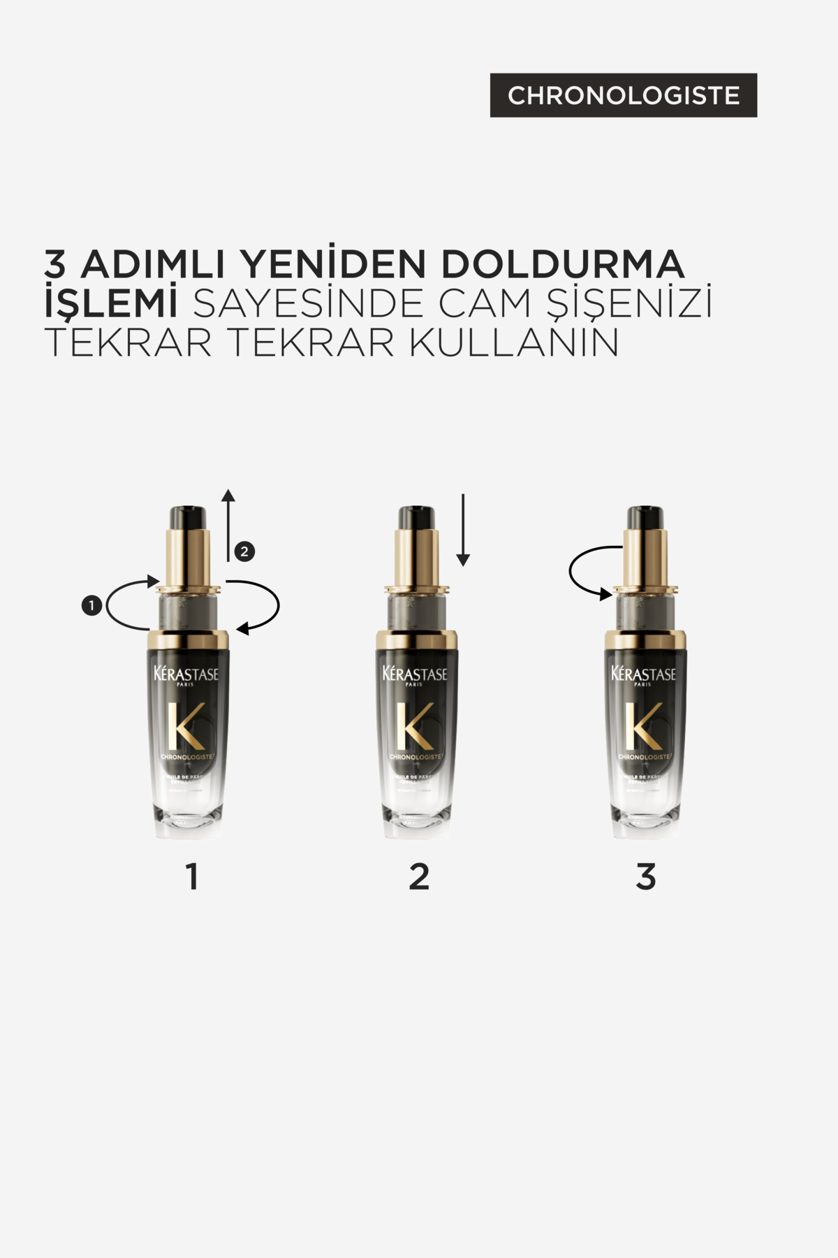 بطری روغن احیاکننده و روشن‌کننده Chronologiste L'huile De Parfum، ۷۵ میلی‌لیتر — E4180900 — تصویر 7 از 8