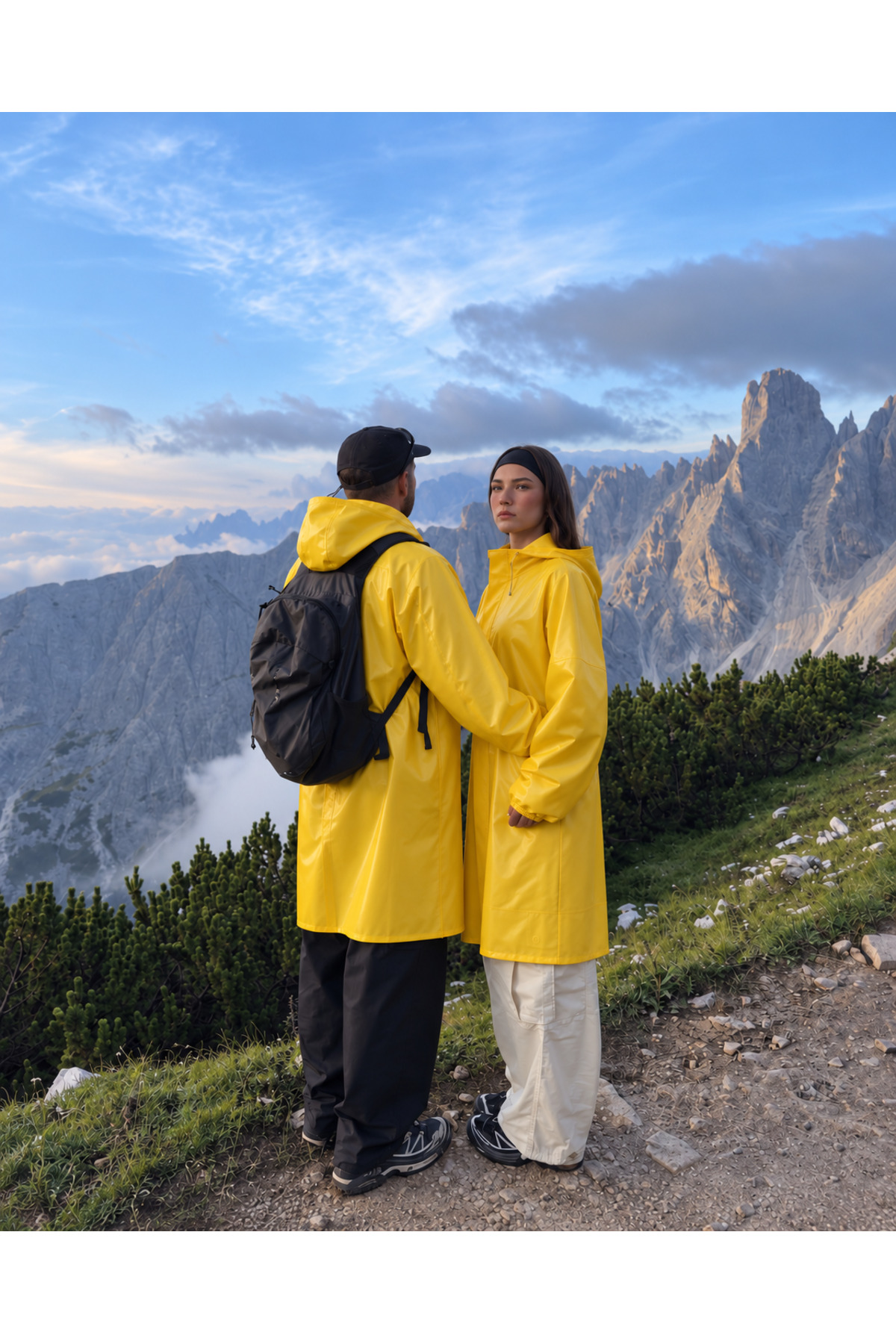Yağmurluk Unisex Su Geçirmez Günlük ve Profesyonel Kullanım — زرد Y-7600