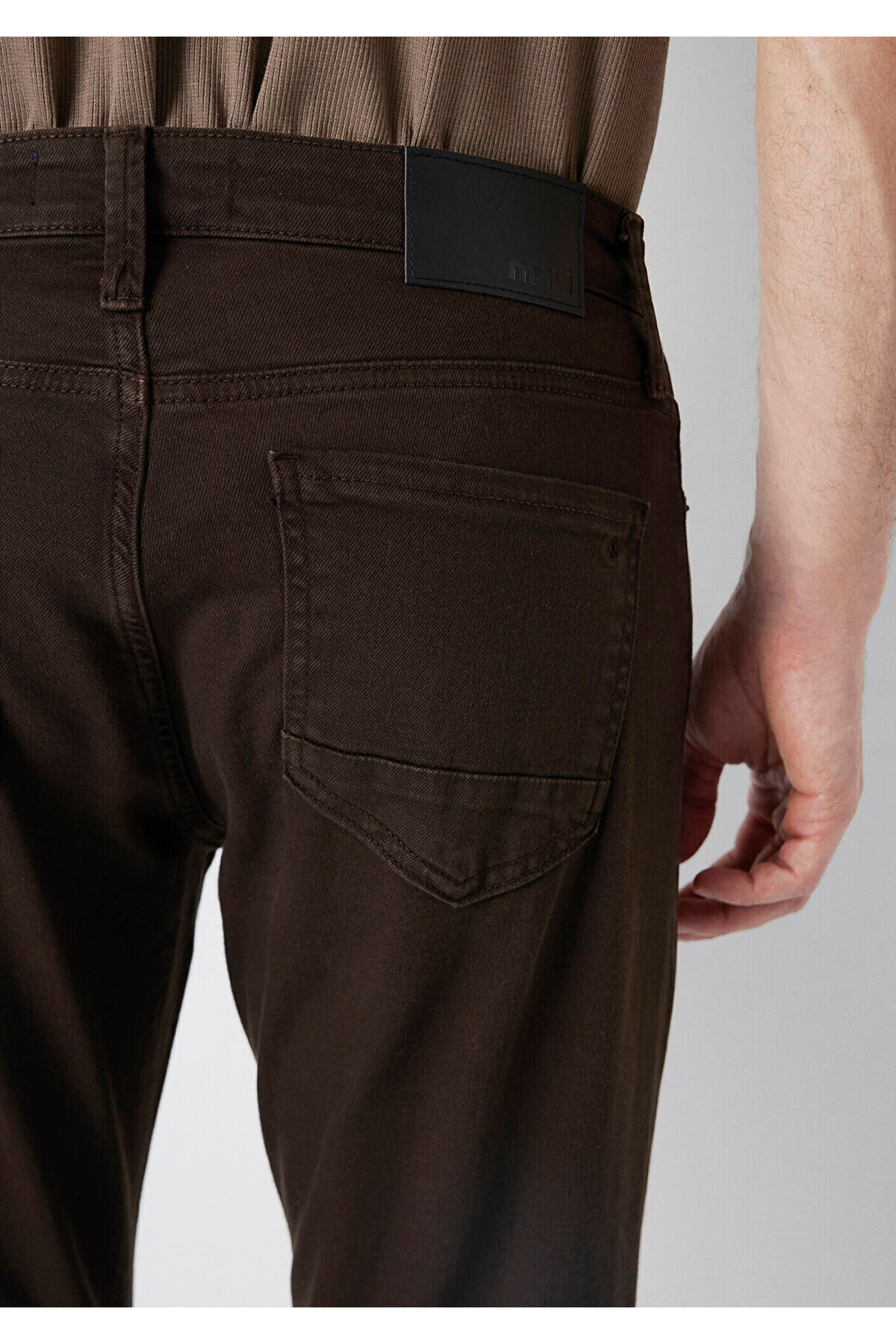 Marcus Kahverengi Gabardin Pantolon 00351A4173 — قهوه‌ای — تصویر 8 از 8