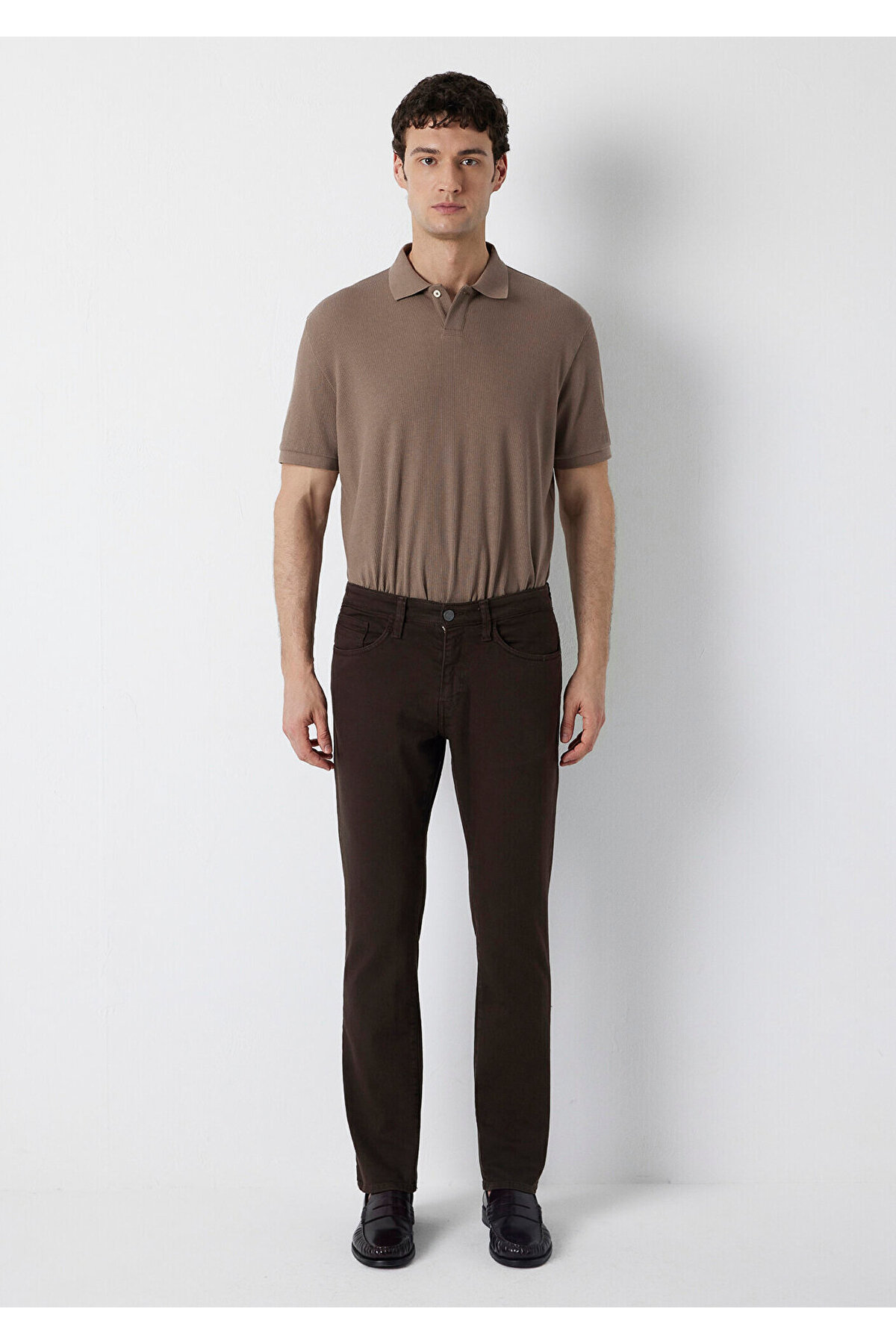 Marcus Kahverengi Gabardin Pantolon 00351A4173 — قهوه‌ای — تصویر 3 از 8