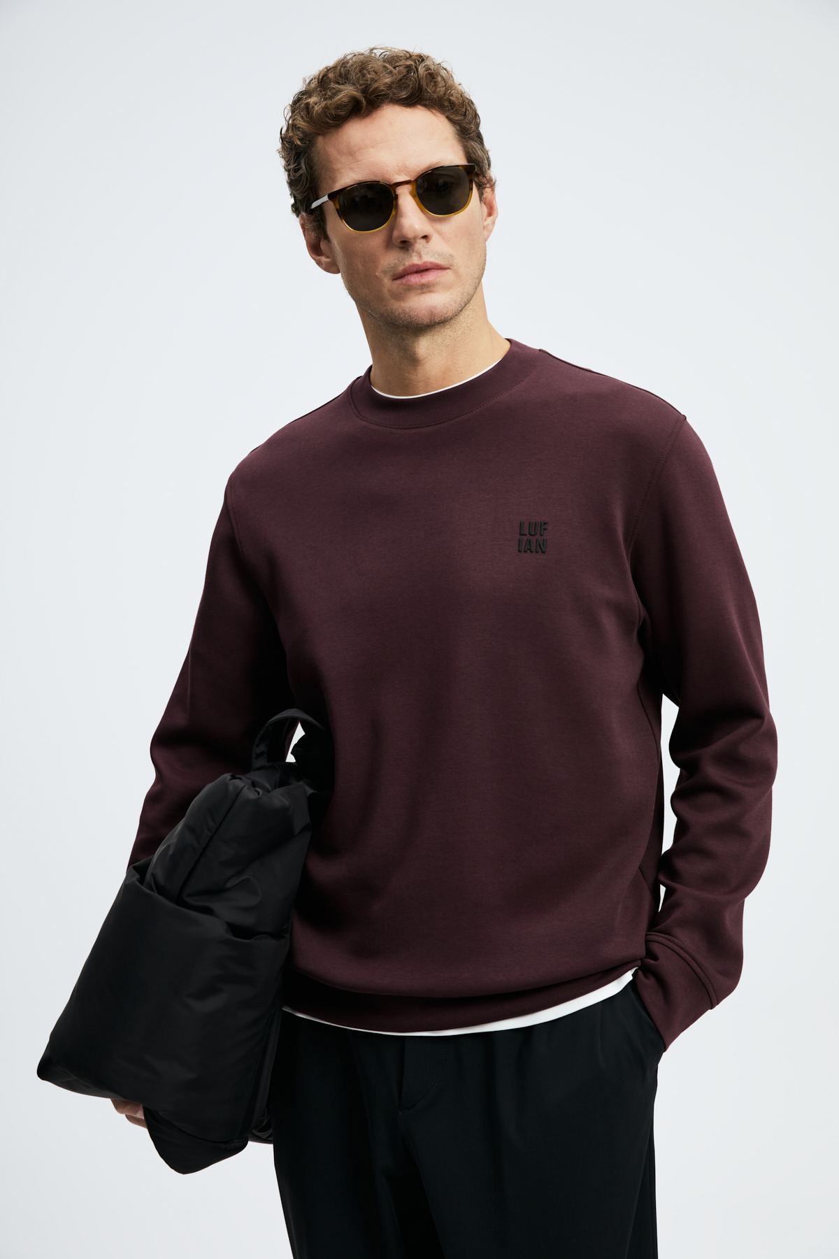 Grand Erkek Sweatshirt Mor — بنفش 112030192 — تصویر 2 از 6