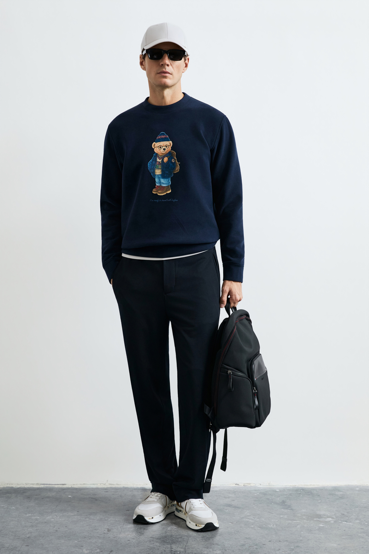 Mıles Erkek Sweatshirt Lacivert — سرمه‌ای 112030201 — تصویر 2 از 6