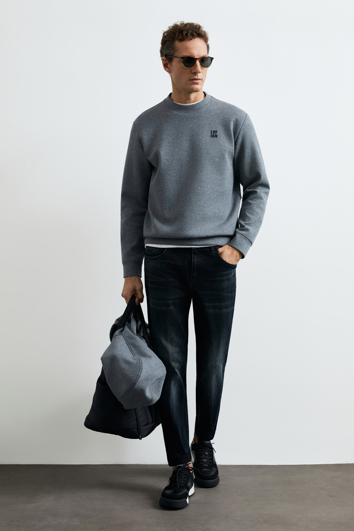 Grand Erkek Sweatshirt Gri — خاکستری 112030192 — تصویر 3 از 6