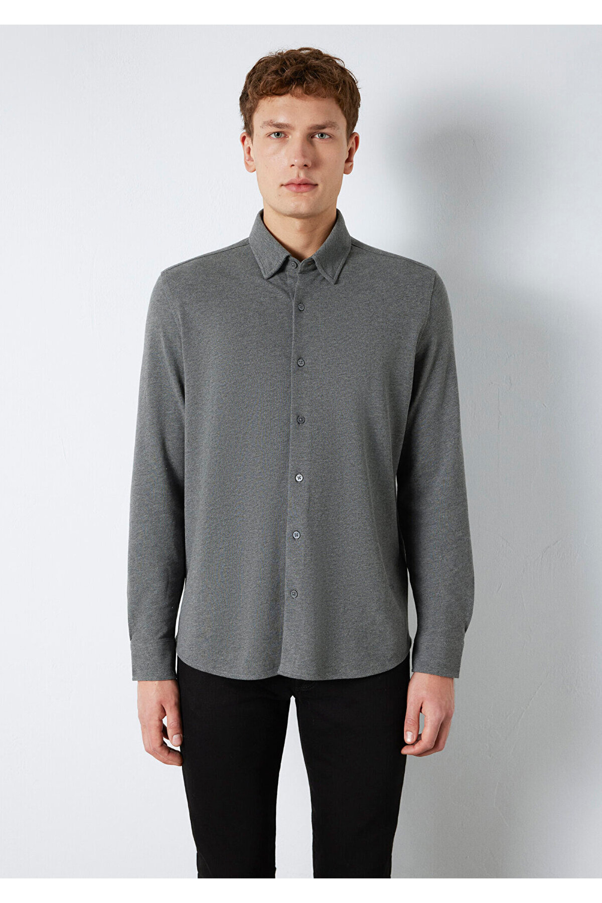 Erkek Non Denim Uk Uzun Kol Gömlek M0211863-80024 — رنگارنگ — تصویر 3 از 8