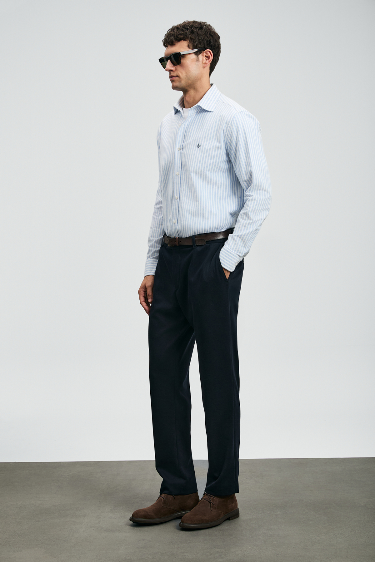 پیراهن مردانه کوزی مدل Basic Fit Regular Fit آبی — آبی 112010671 — تصویر 2 از 6