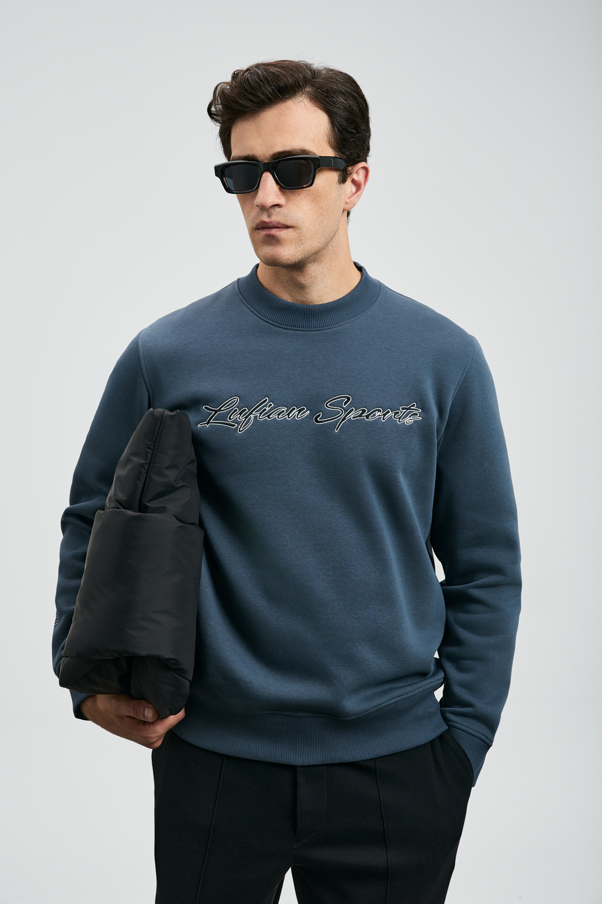Loved Erkek Sweatshirt Antrasit — خاکستری 112030170 — تصویر 3 از 6