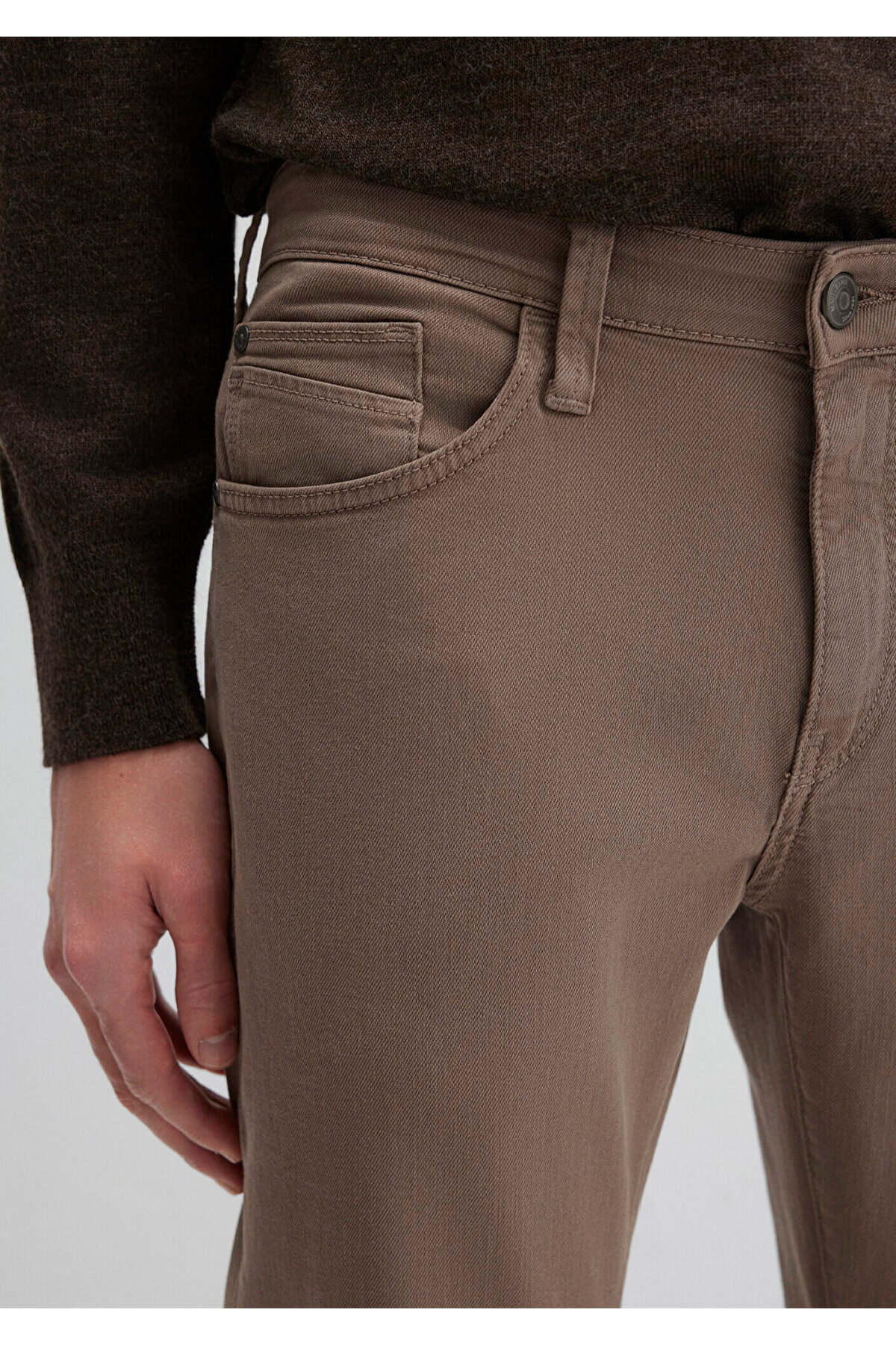 Marcus Brown Comfort Gabardine Trousers 0035189452 — قهوه‌ای 00351-P — تصویر 6 از 8