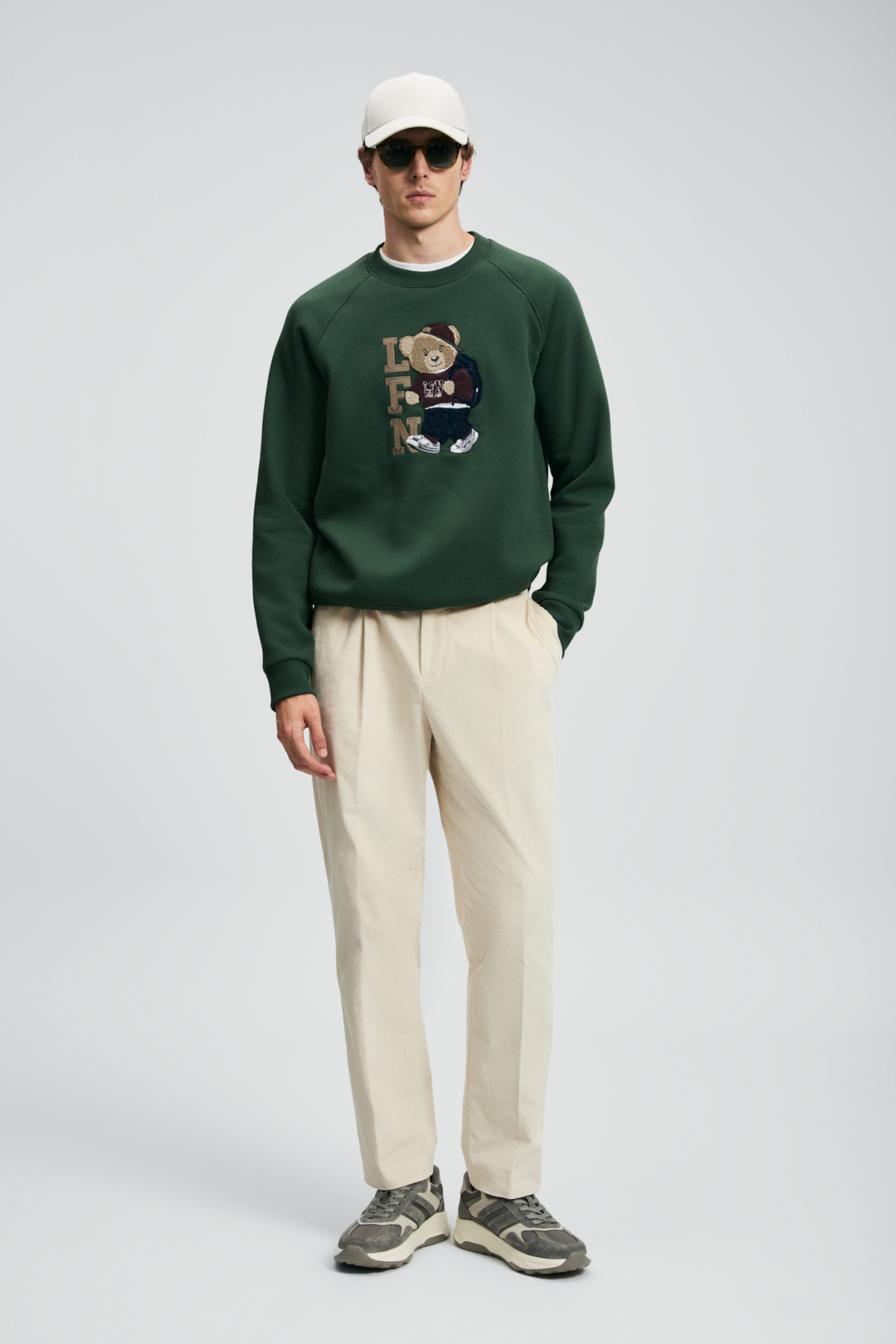 Lufian Storm Erkek Sweatshirt Çimen Yeşili — سبز 112030172