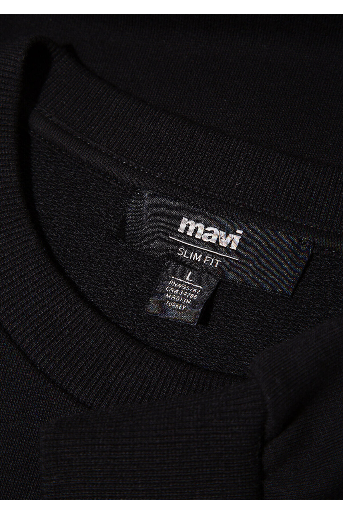 Bisiklet Yaka Siyah Sweatshirt 0S10457-900 — مشکی E134GY110969 — تصویر 7 از 8
