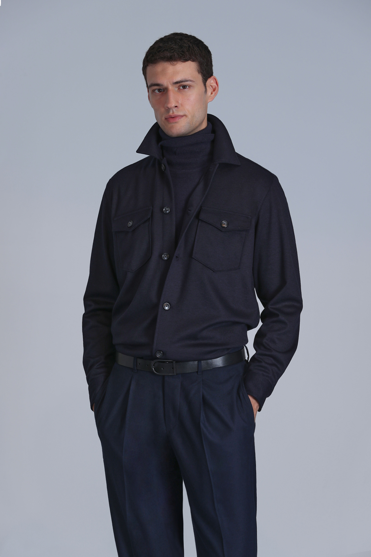 Lufian Cameron Erkek Basic Gömlek Slim Fit Lacivert — سرمه‌ای 112010655