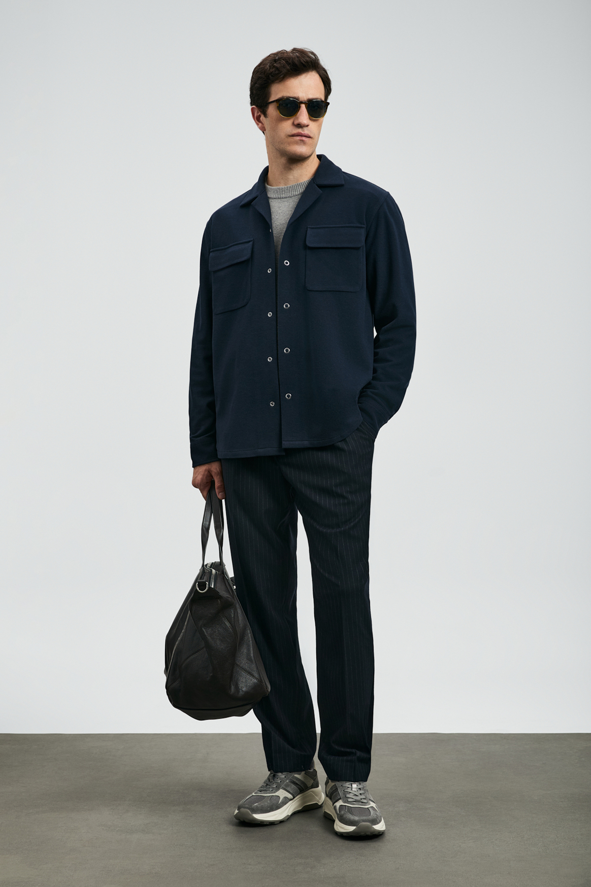 Ronald Smart Erkek Chino Pantolon Comfort Fit Lacivert — سرمه‌ای 112190333 — تصویر 3 از 6