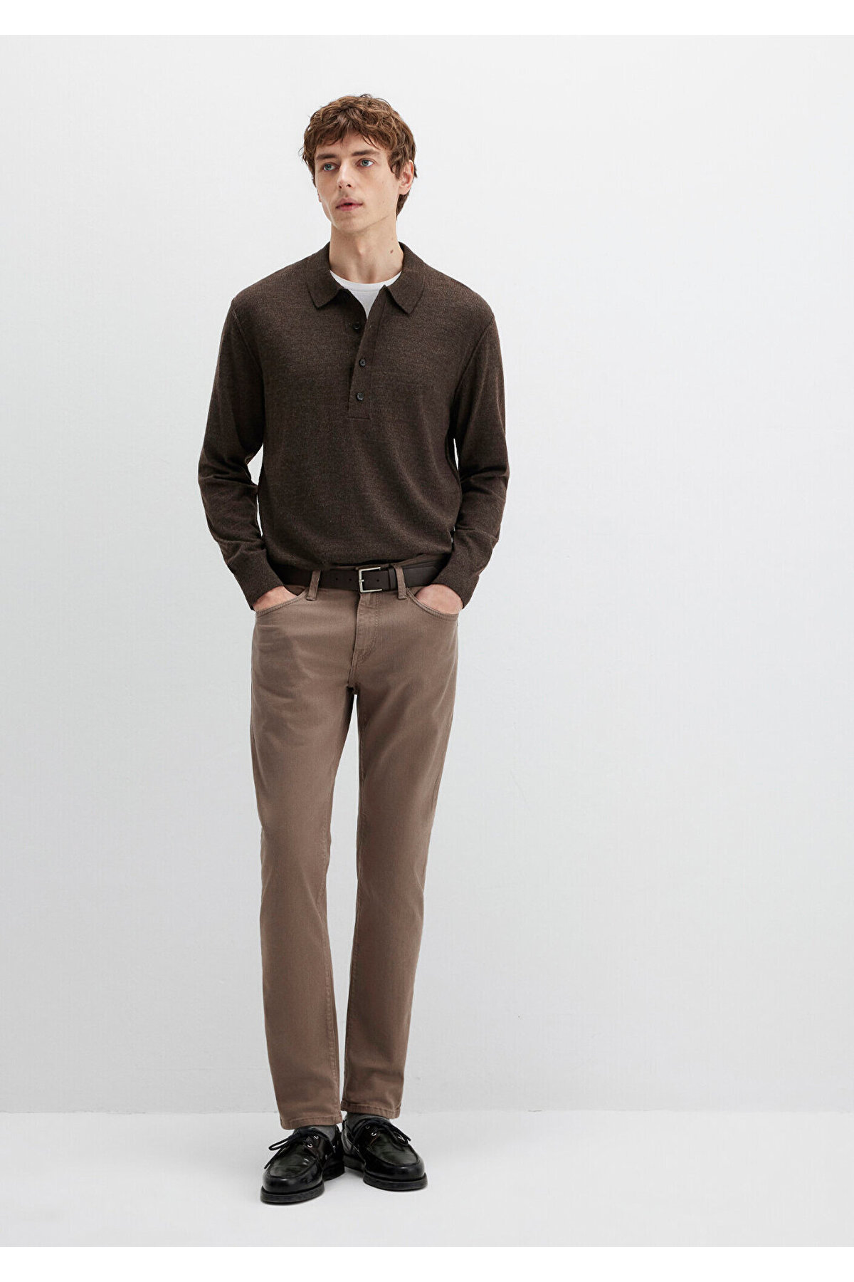 Marcus Brown Comfort Gabardine Trousers 0035189452 — قهوه‌ای 00351-P — تصویر 2 از 8