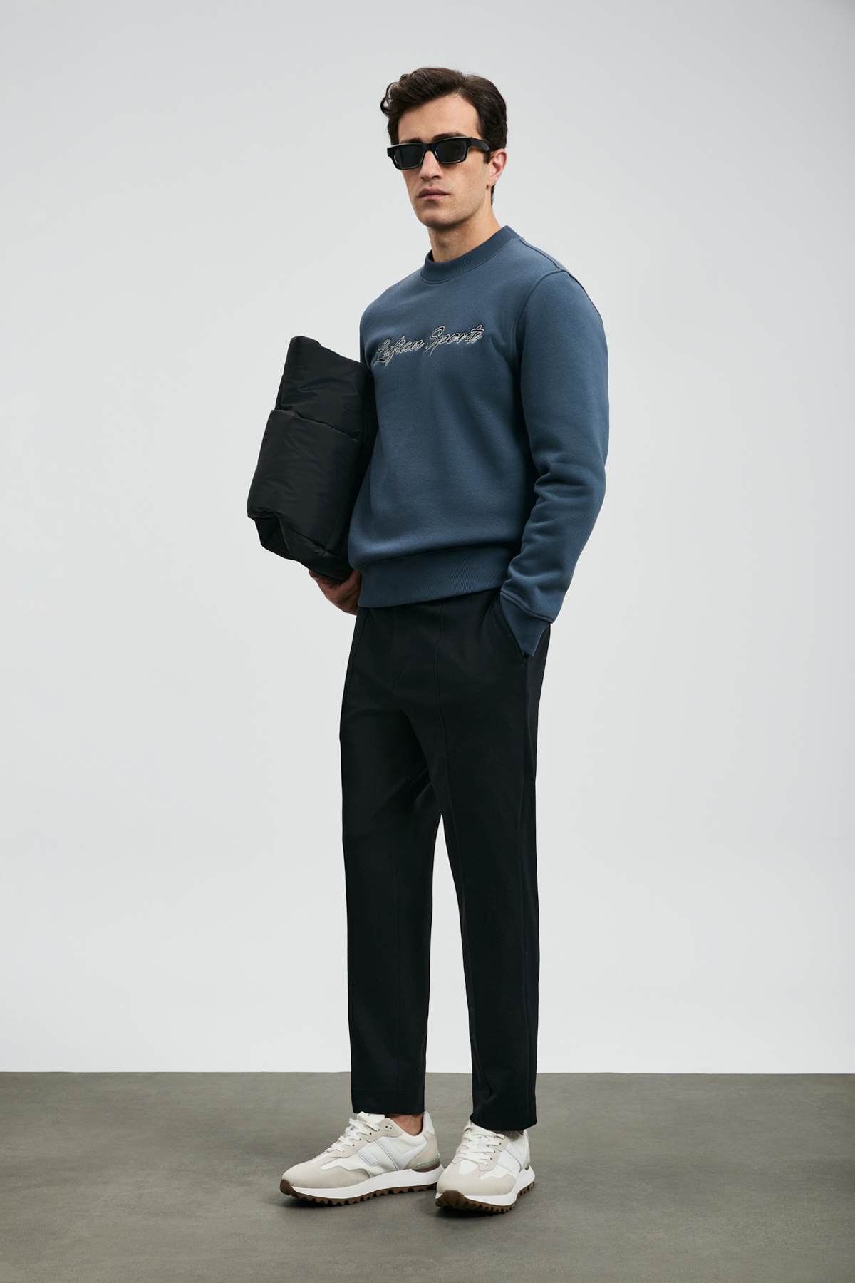Loved Erkek Sweatshirt Antrasit — خاکستری 112030170 — تصویر 4 از 6