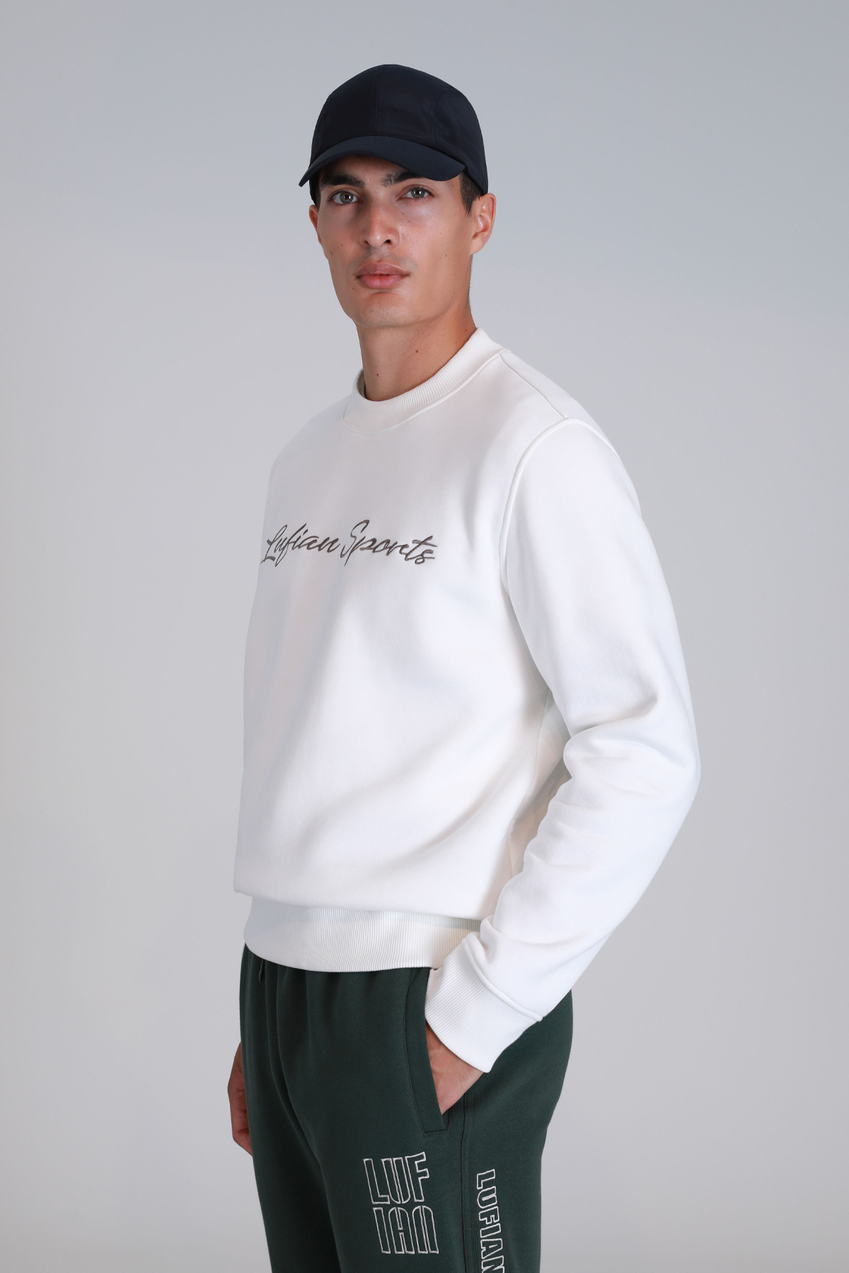 Loved Erkek Sweatshirt Kırık Beyaz — سفید 112030137 — تصویر 3 از 6