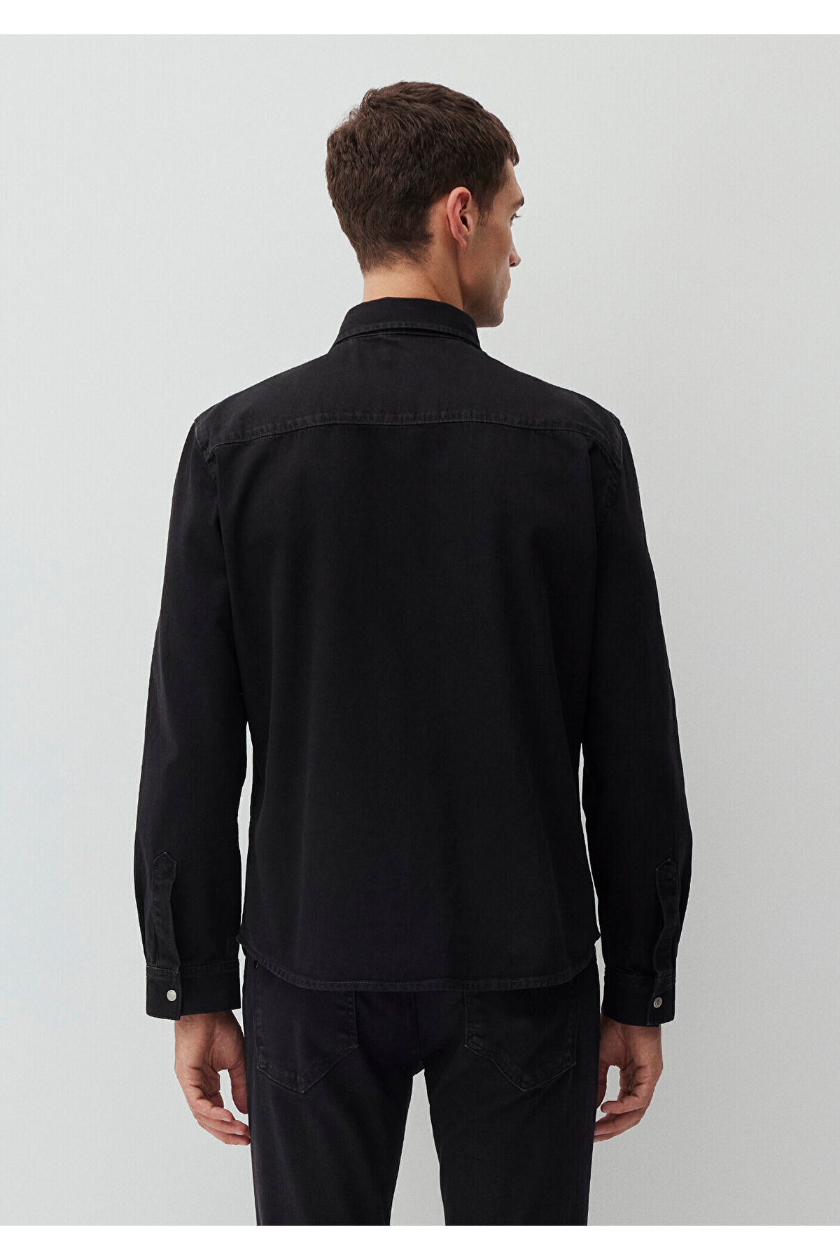 Ted Dark Smoke Jean Shirt Slim Fit / Narrow Cut 0210909-87934 — مشکی — تصویر 4 از 6