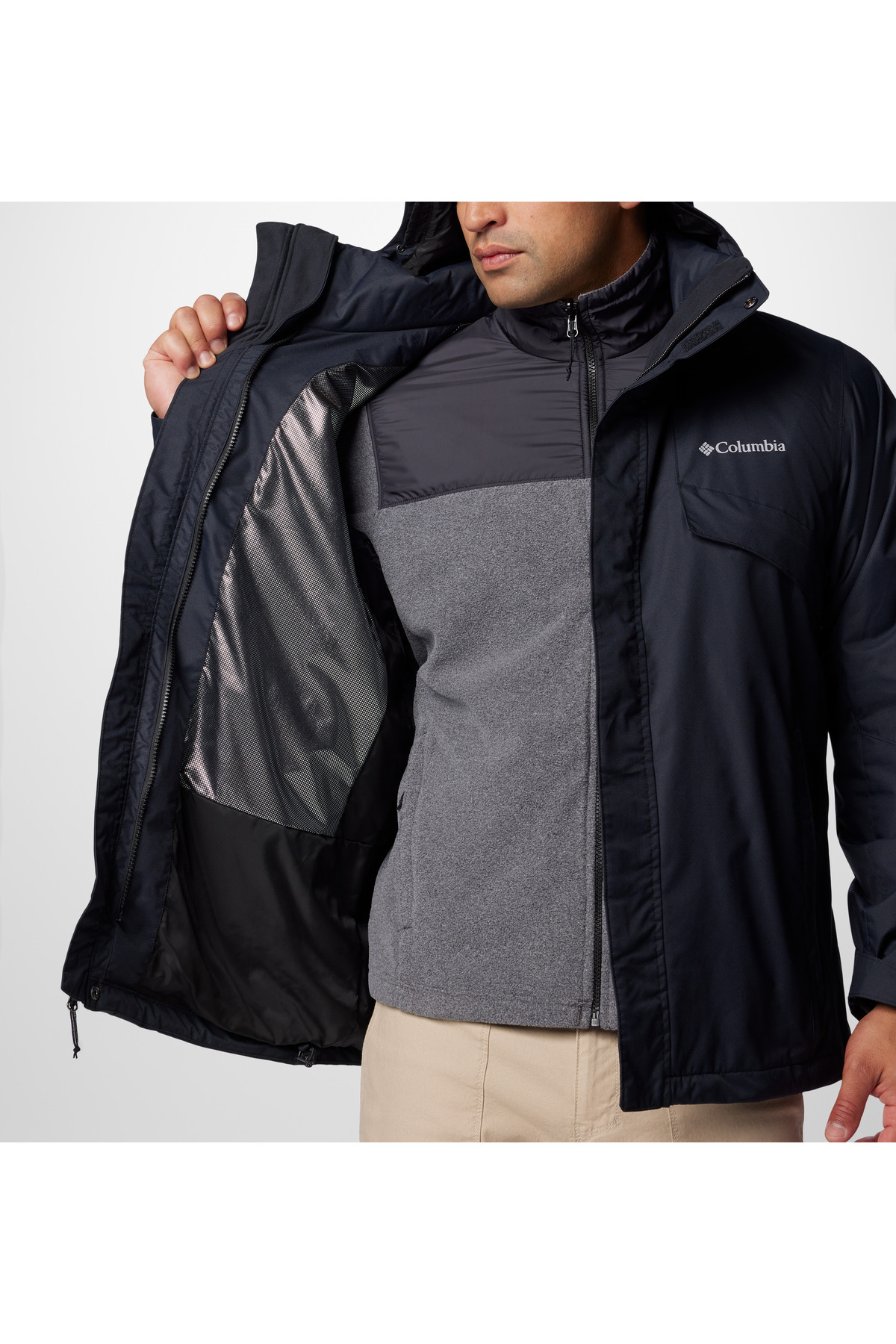 کت 3 در 1 مردانه Bugaboo III Fleece Interchange — مشکی TYC822F85842BFCF00 — تصویر 6 از 8