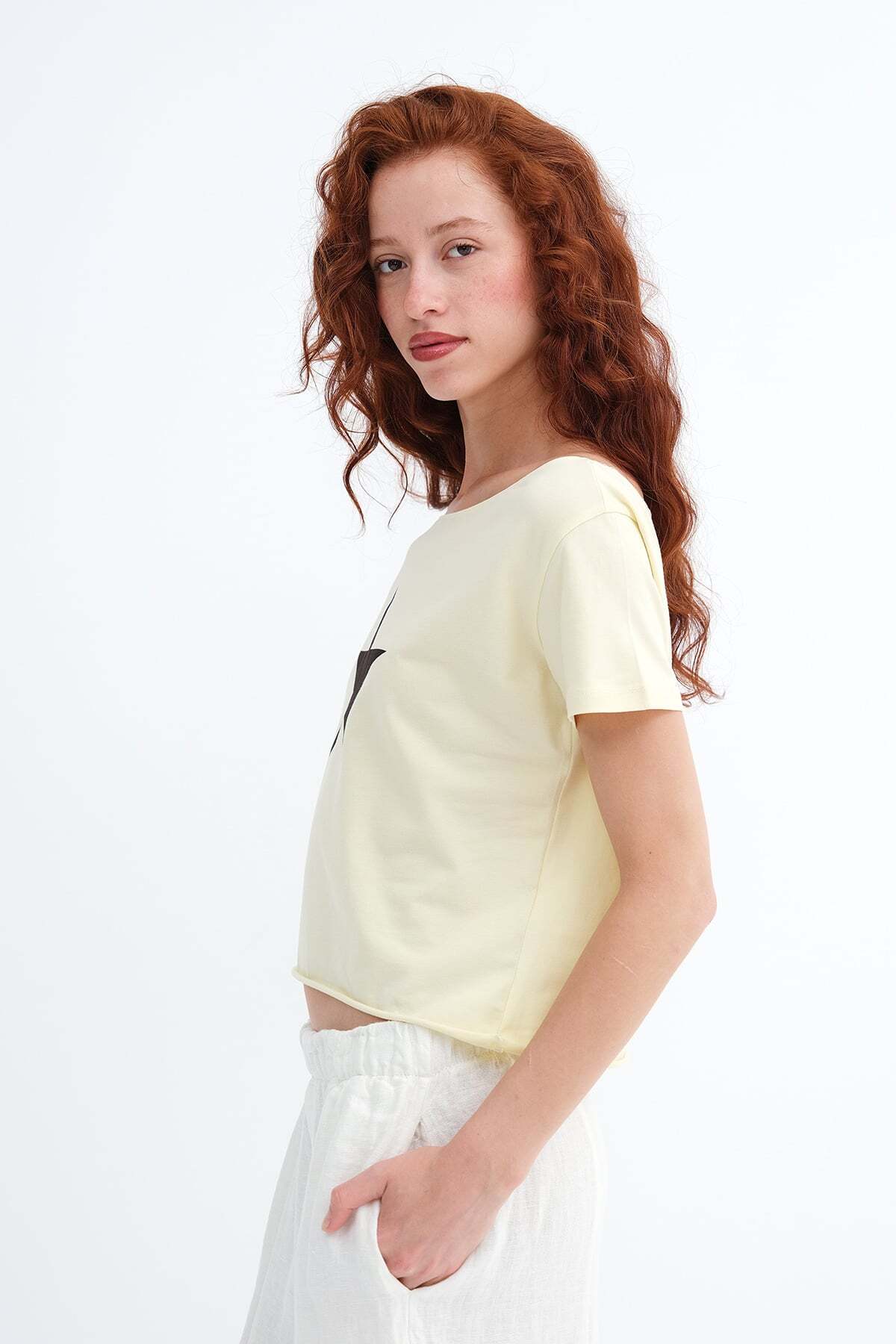 Addax Yıldız Baskılı T-shirt P1948 - Fiyatı