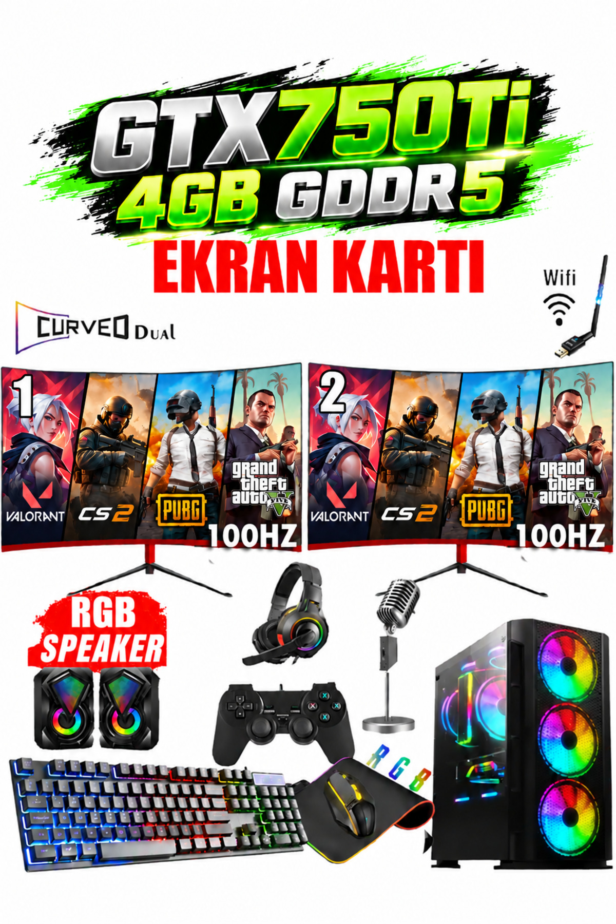 Nvidia GeForce GTX750 Ti Oyuncu Bilgisayarı Fiyatları Trendyol