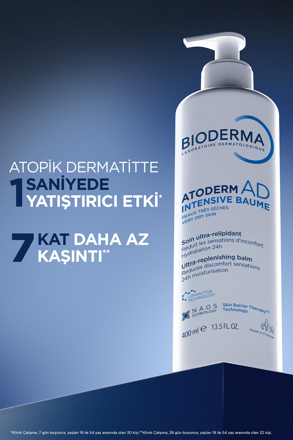 کرم مرطوب کننده ترمیم کننده و ضد خارش اتودرم AD اینتنسیو بالم برای پوست آتوپیک خیلی خشک ۴۰۰ میلی لیتر — ۱۰۰۰۱۳۶۴ — تصویر 3 از 8