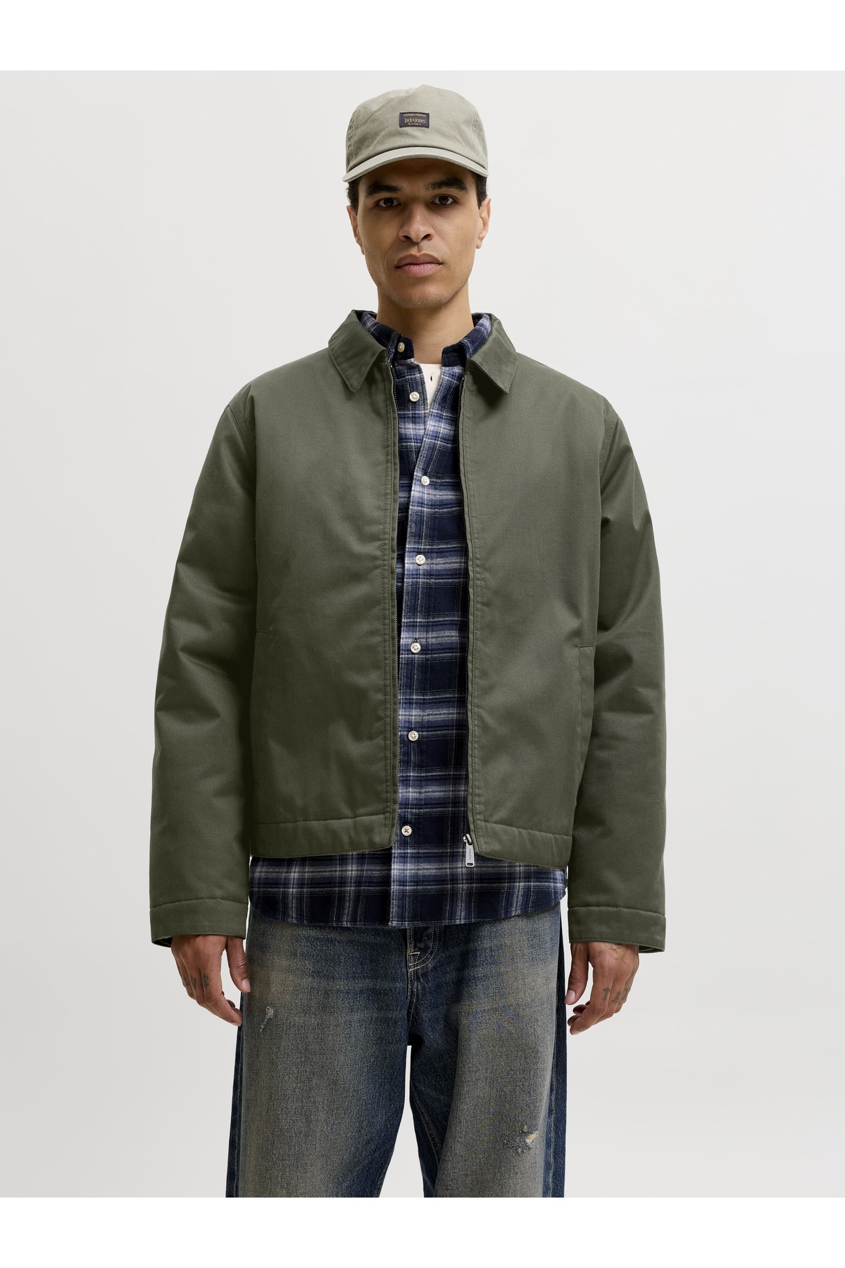 Jack & Jones Erkek Klasik Yaka Fermuar Kapamali Ceket - Colton — رنگارنگ TYC4D1A4127D042B043A91C00