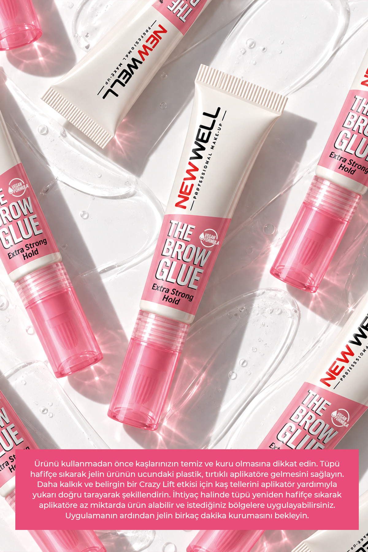 The Brow Glue Crazy Lift Extra Strong Hold Kaş Sabitleyici Jel 7 ml — بی‌رنگ 8680923362359 — تصویر 4 از 7
