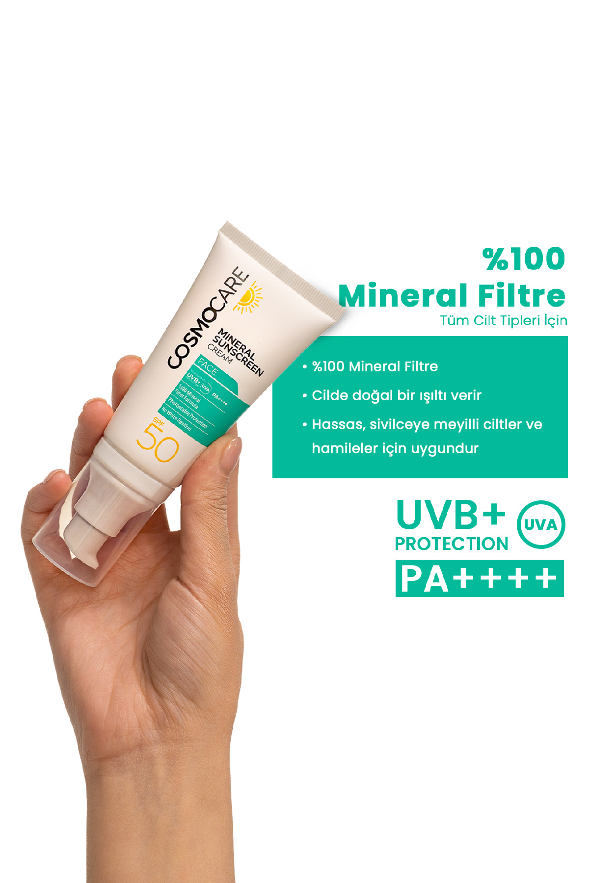 ست ضد آفتاب مینرال و صورتی تاچ تون آپ SPF50 PA++++، 2 عدد 50 میلی لیتر — CC0014 — تصویر 3 از 3