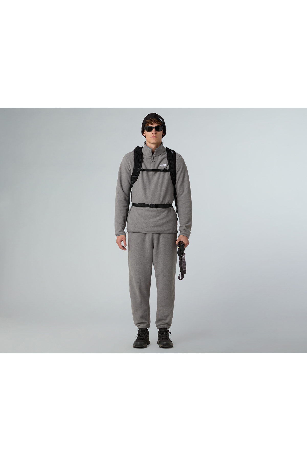 کاپشن زنانه نایک مدل M Glacier Fleece 1/4 Zip رنگ خاکستری