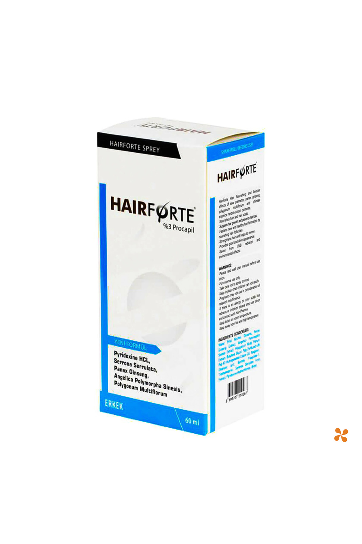 Hairforte اسپری بی ۶۰ میلیلیتر — VTS000249