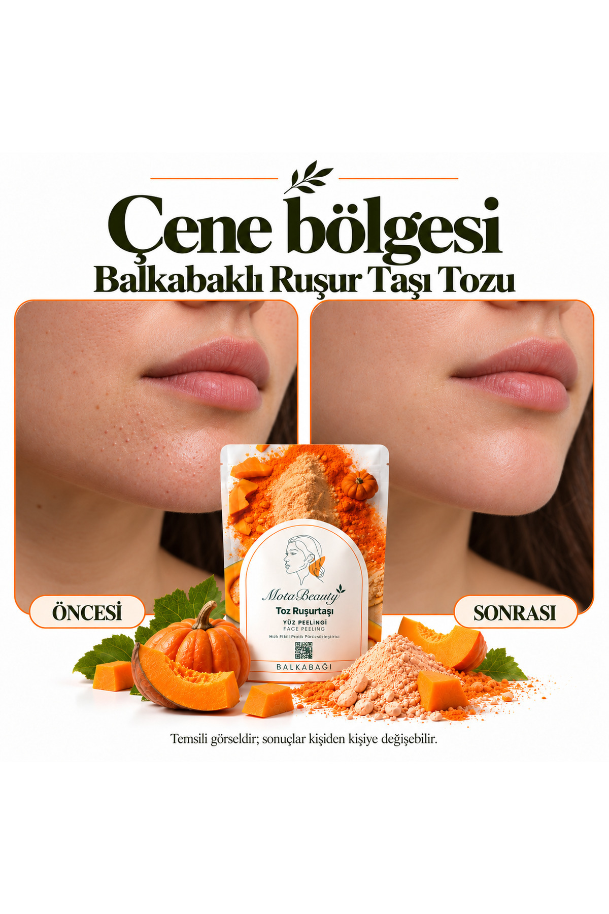 پودر سنگ روسور (سفیداب ایرانی) لایه بردار طبیعی صورت - رایحه کدو تنبل - تنظیم کننده رنگ پوست، از بین برنده پوست مرده، ضد جوش سرسیاه — MOTA-RUSUR-POWDER-HONEY — تصویر 8 از 8