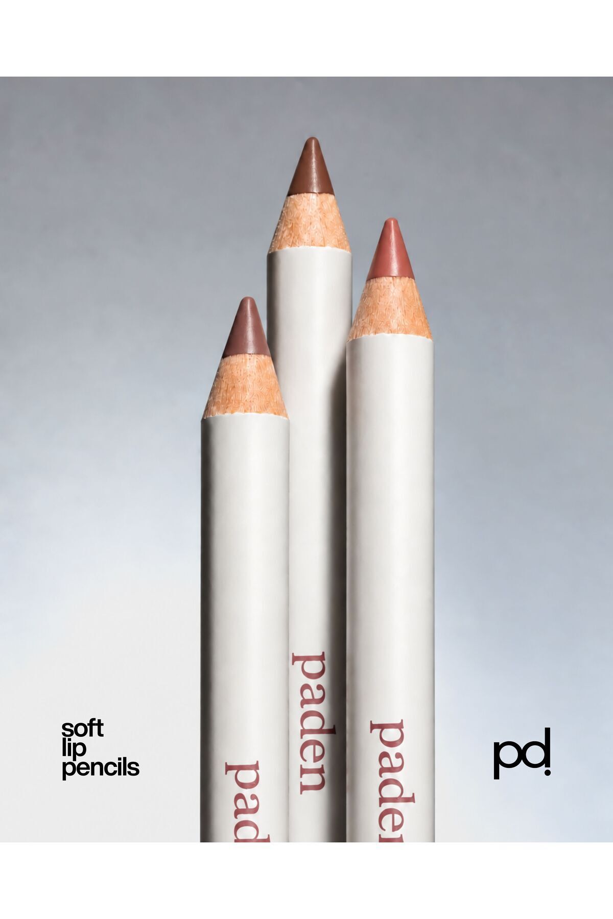 Paden ست مداد لب ۳ تکه - سایز کامل — بژ lippencilset