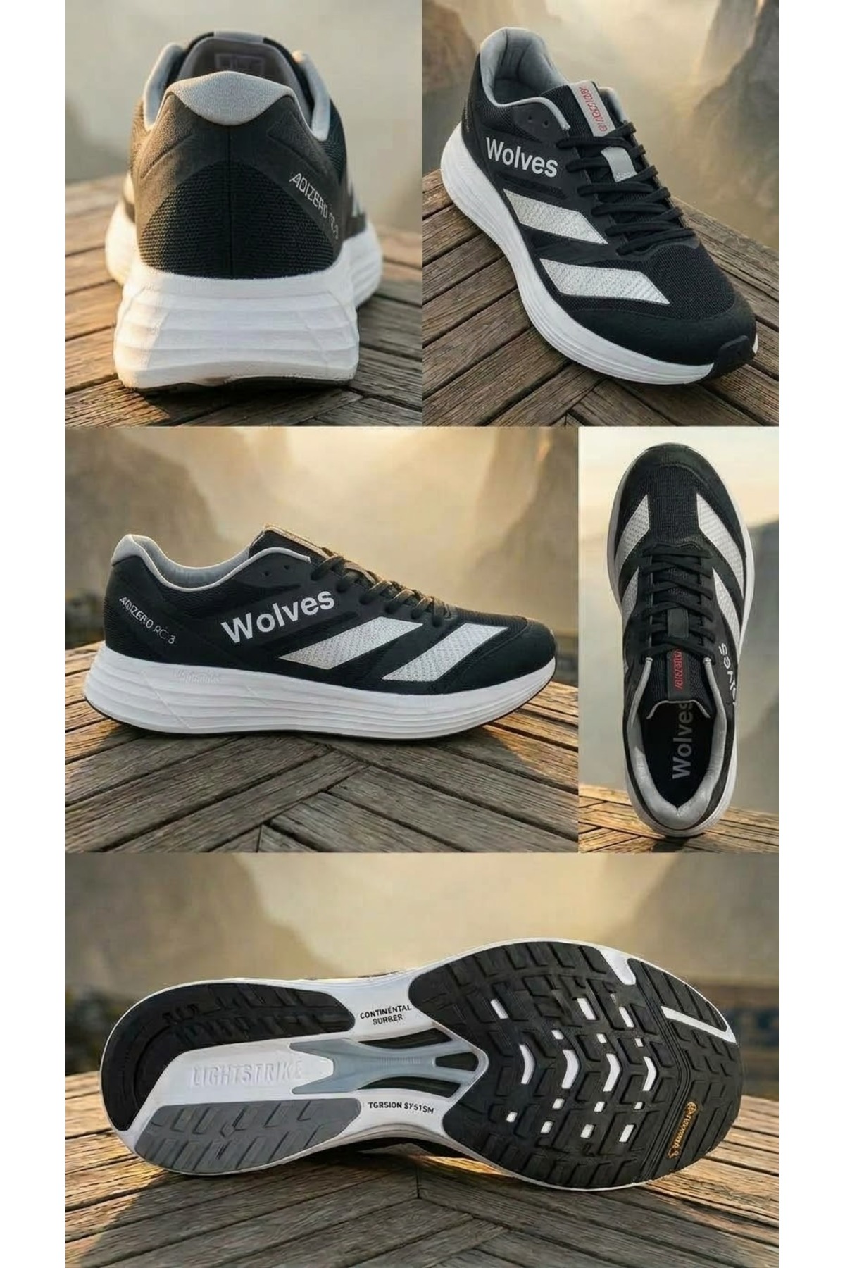 BERAT KUTLAY marka, Woves model, erkekler için tasarlanmış, siyah ve beyaz renkli, hafif ve nefes alabilen — مشکی woves6467943881