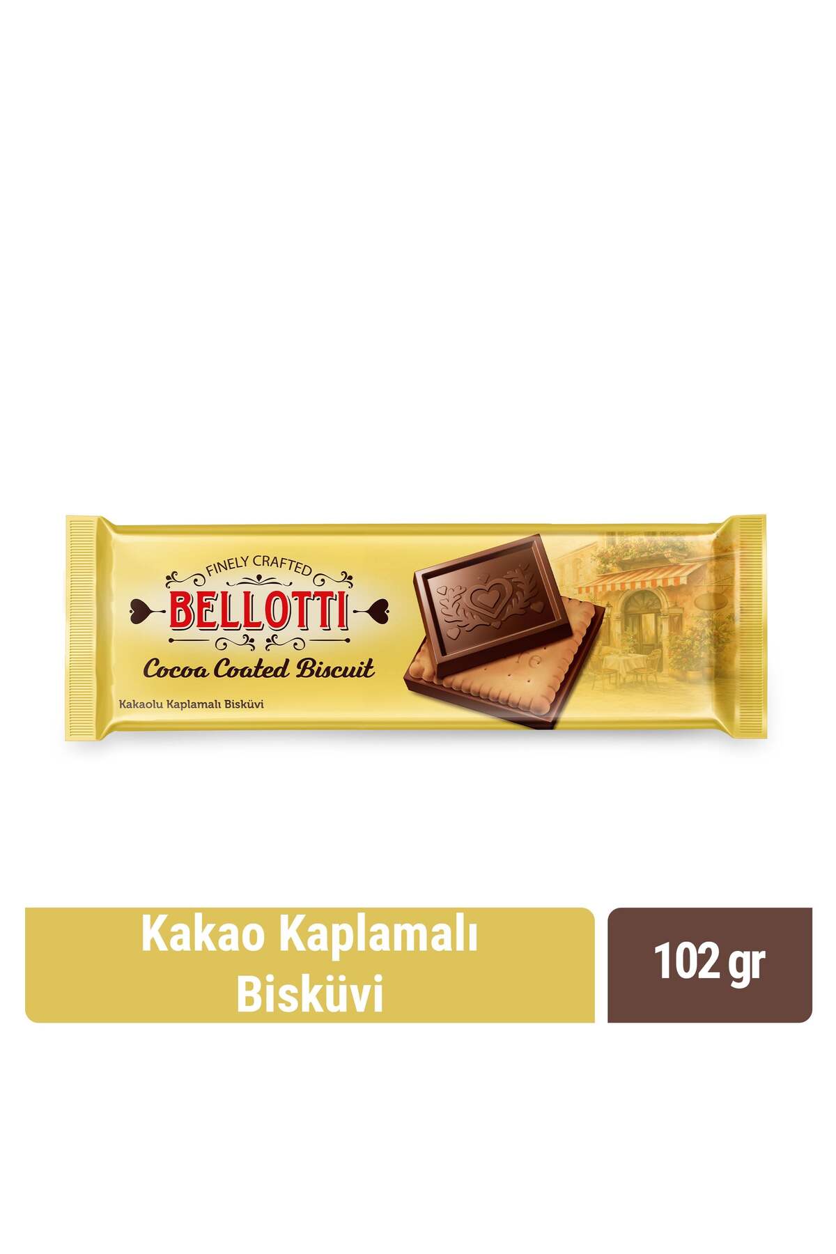 Bellotti Kakao Kaplamalı Bisküvi 102 gr