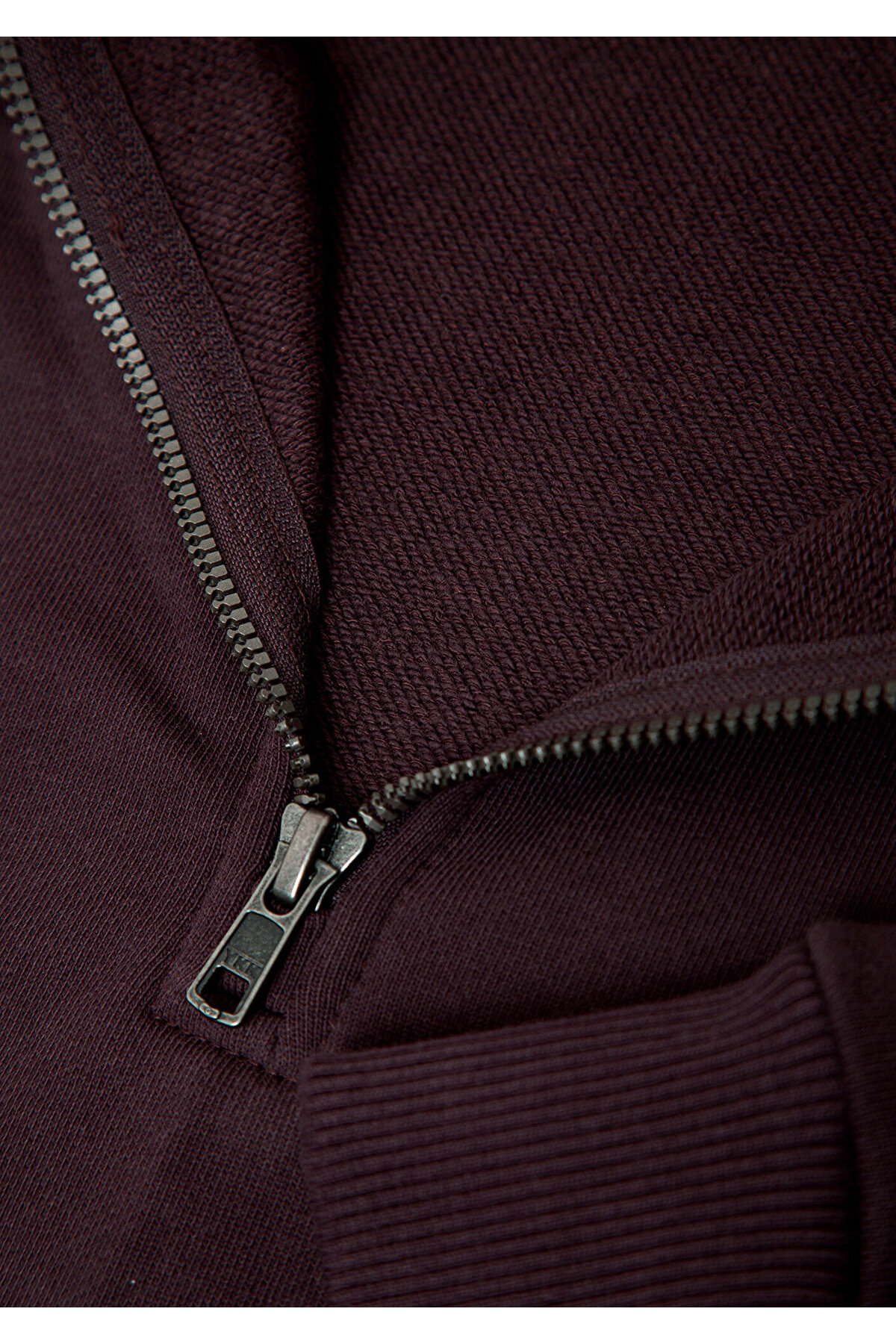 M0S20027 Yarı Fermuarlı Erkek Sweatshirt BORDO — زرشکی AST11747 — تصویر 7 از 8