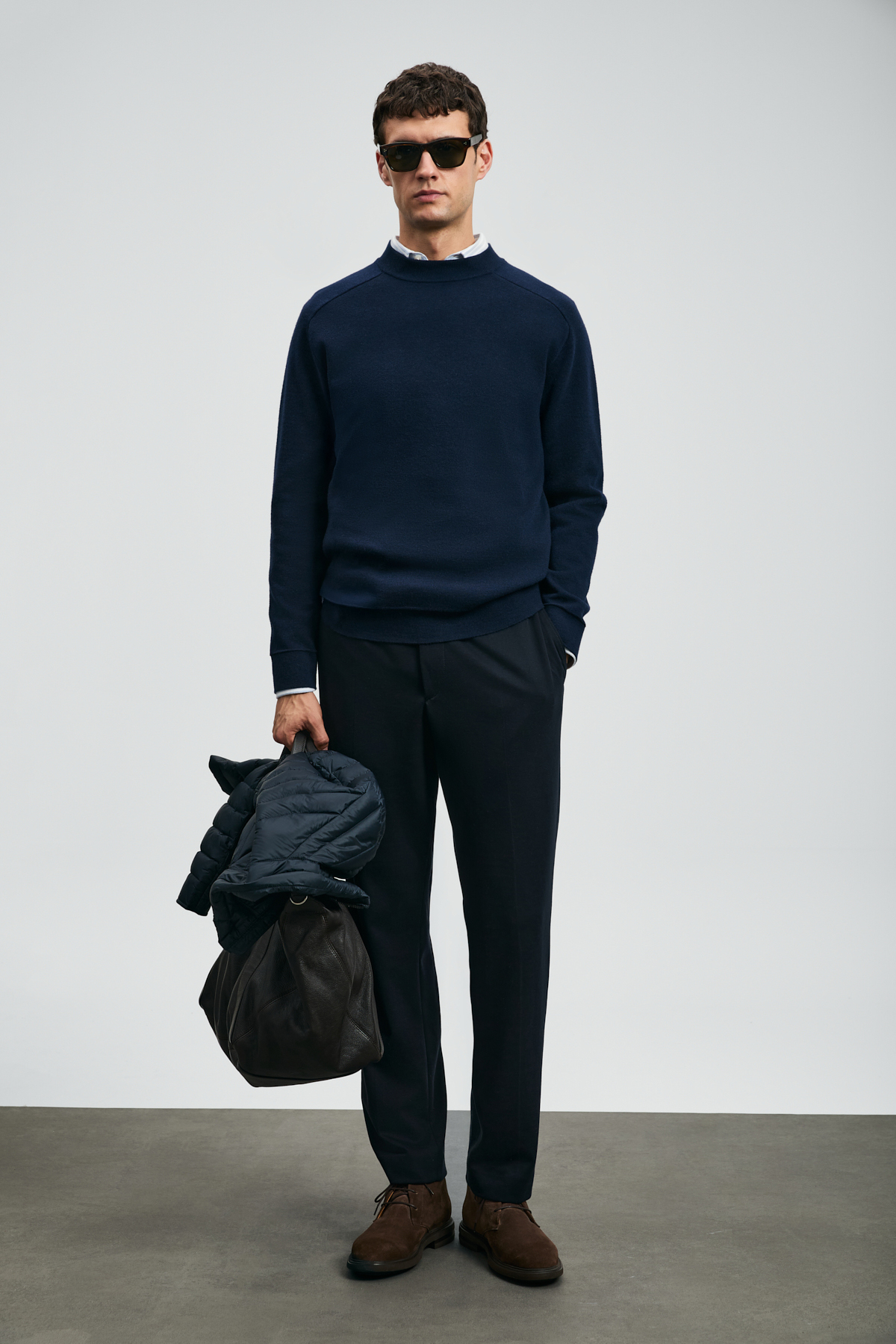 پلیور و بافتمردانهLufianآبی سرمه‌ای