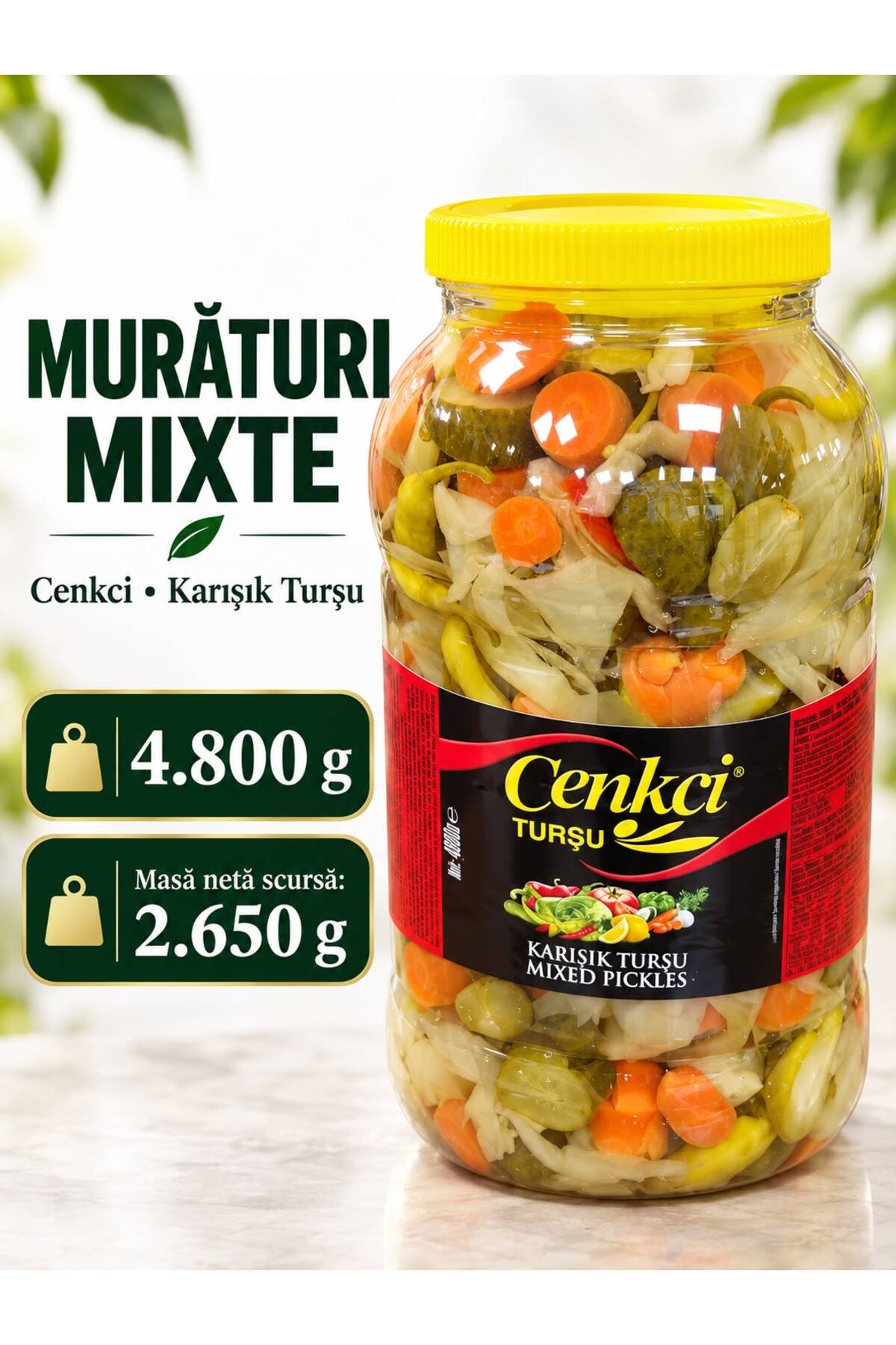 Cenkçi CENKCI MIXED PICKLES 2.65 KG NET