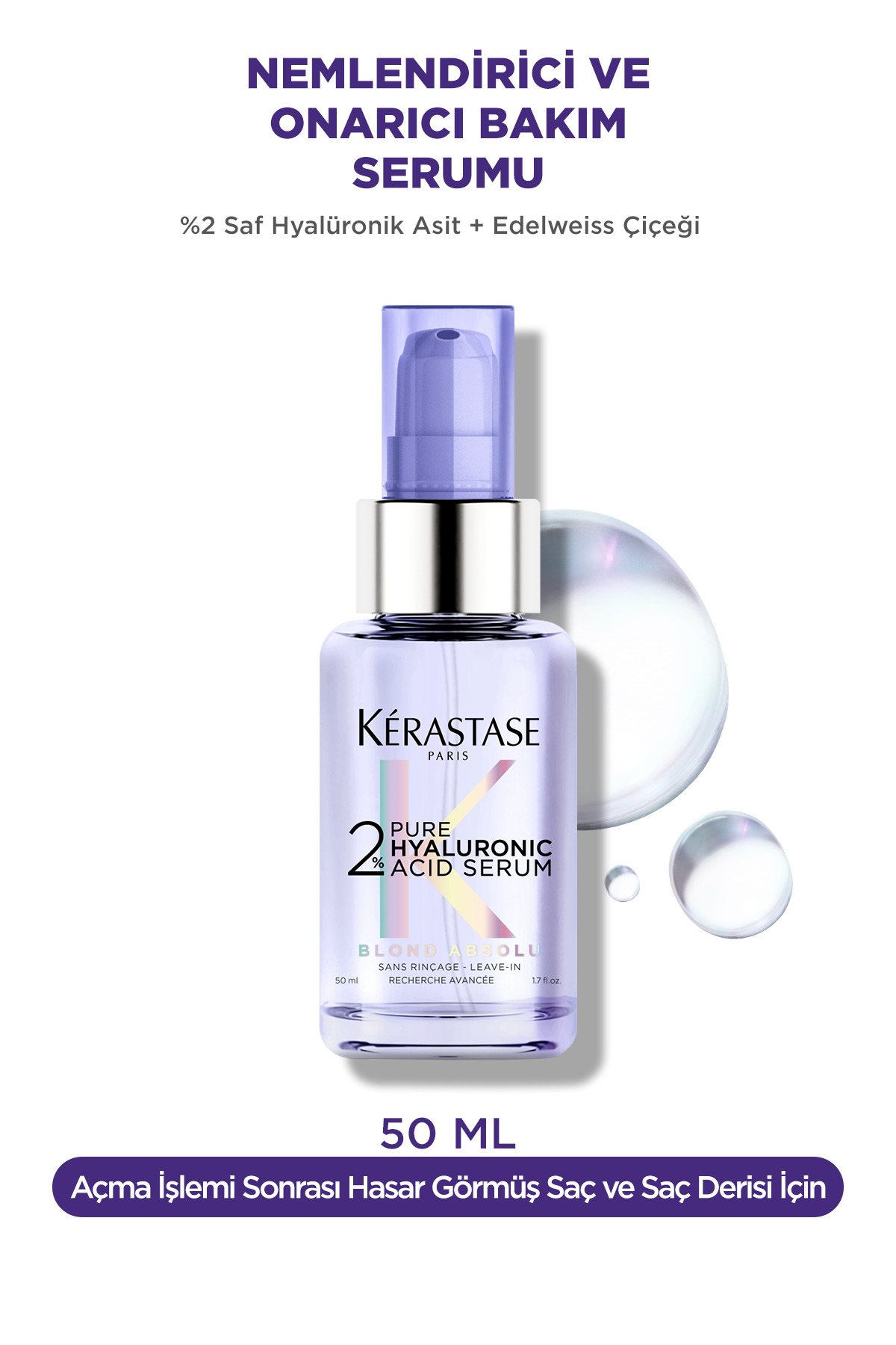 Blond Absolu Sarı, Açık Renkli Saçlar Için Nemlendirici Ve Onarıcı Bakım Serumu 50ml — TYCCOMXWNN169376351364279 — تصویر 2 از 8